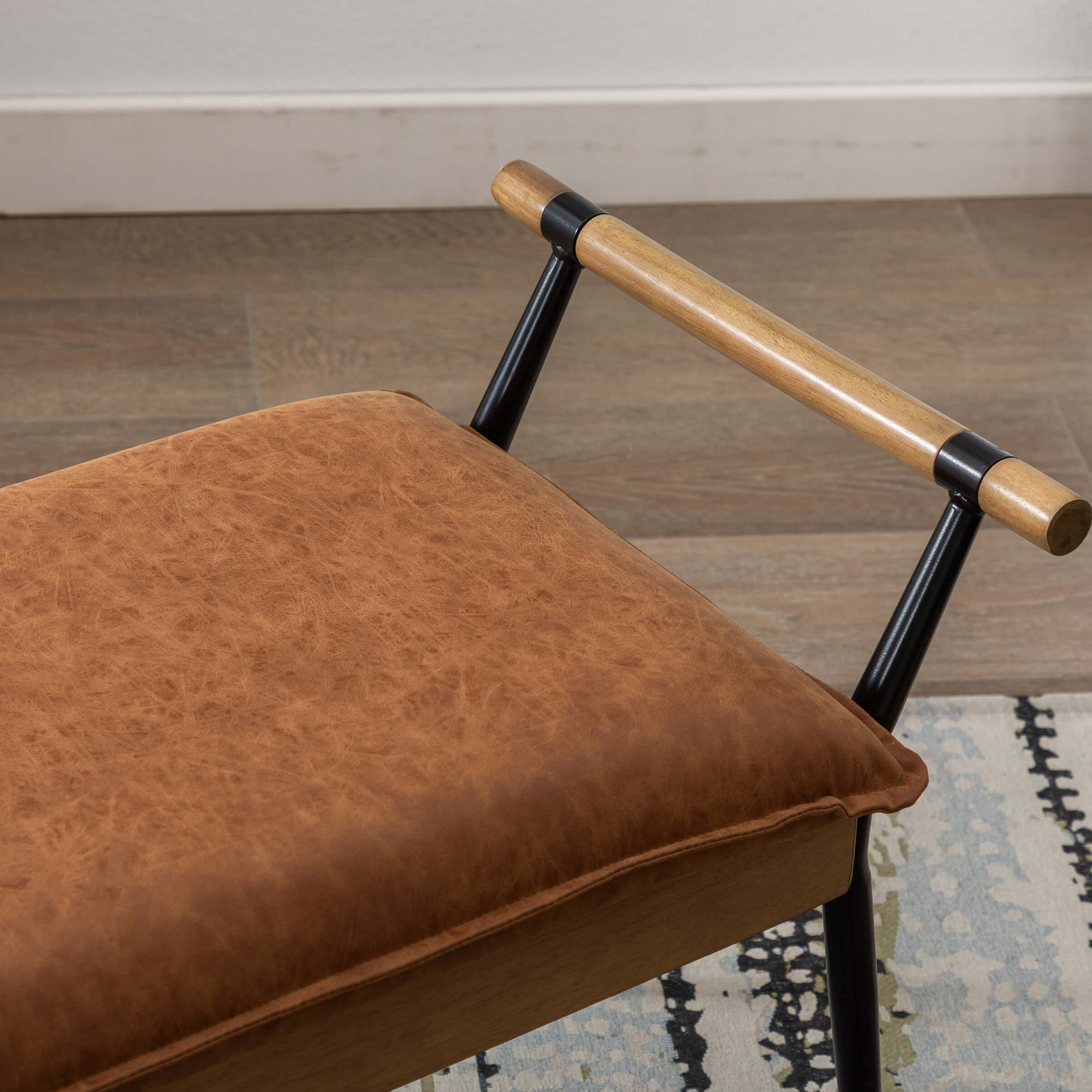 Rectangle Metal Legs Bench with Arms - 2465BH - Image 25