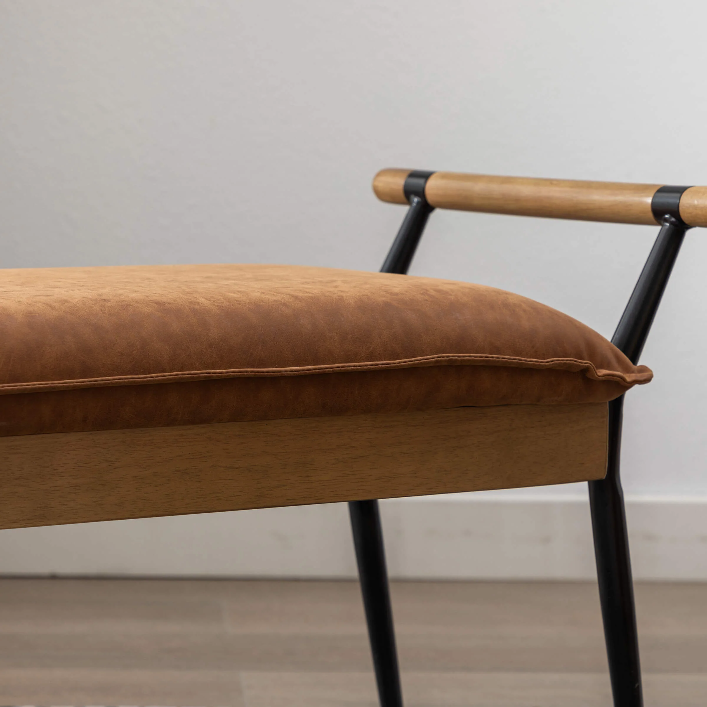 Rectangle Metal Legs Bench with Arms - 2465BH - Image 26