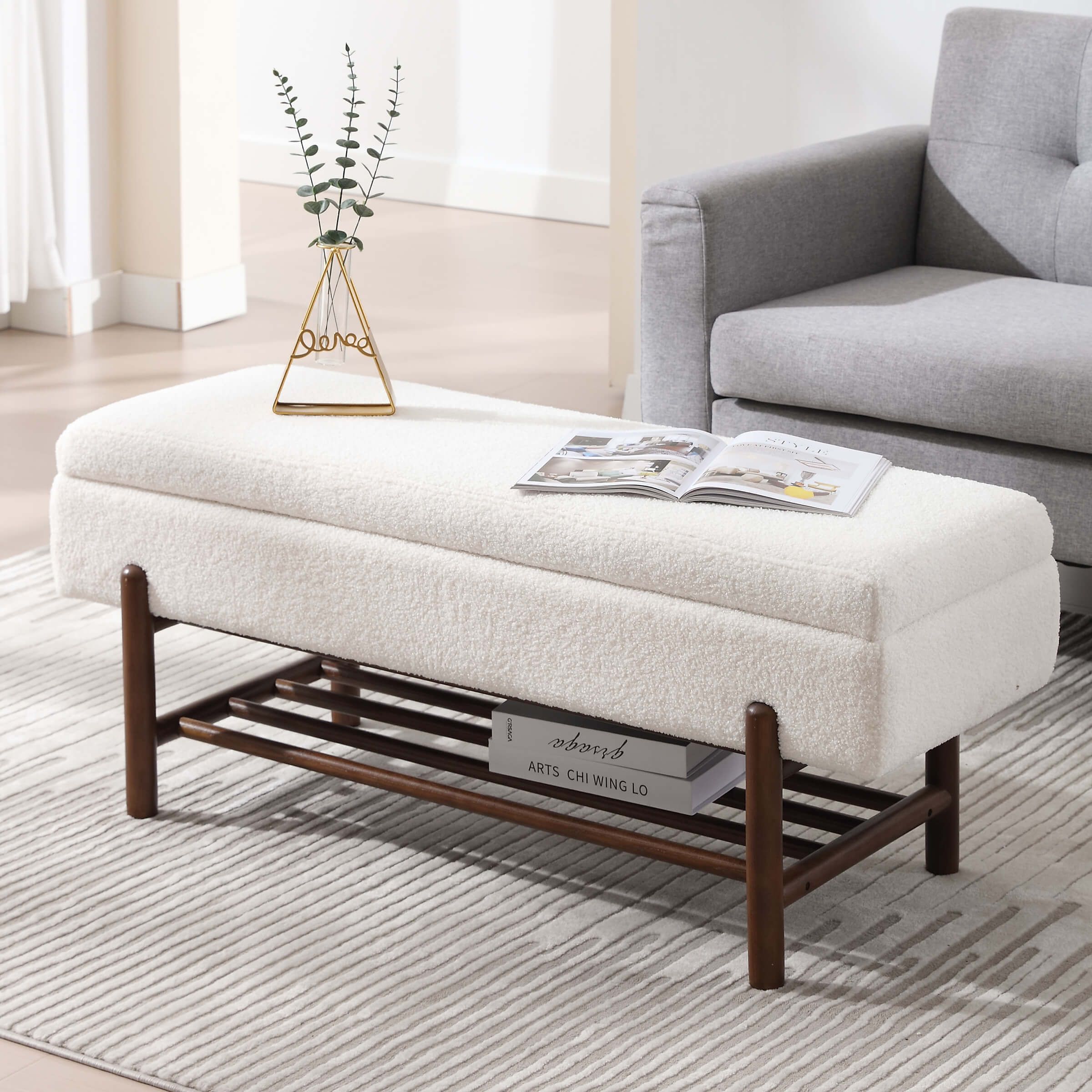 Modern Storage End of Bench - 2541BH - Image 11