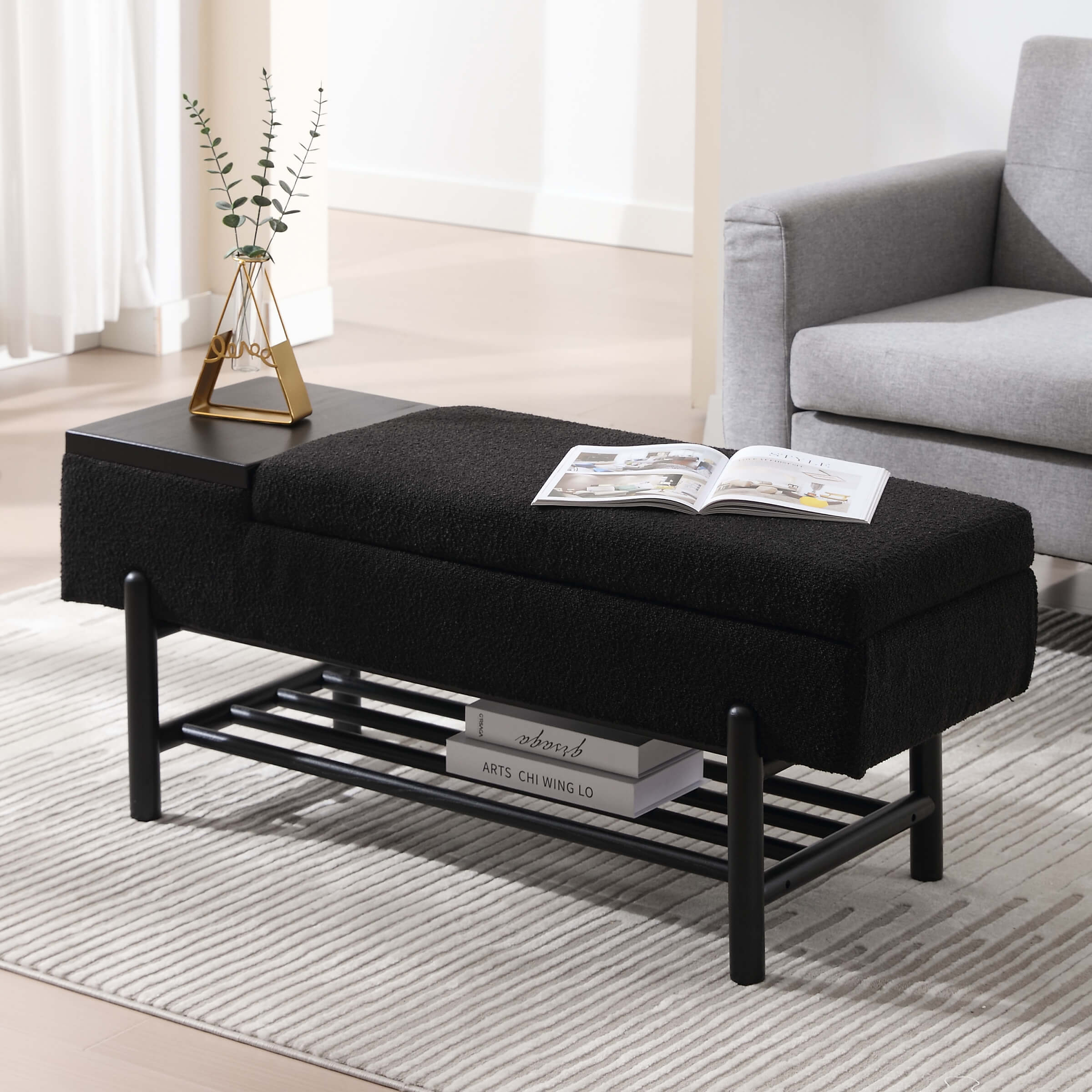 Modern Storage End of Bench - 2541BH - Image 17