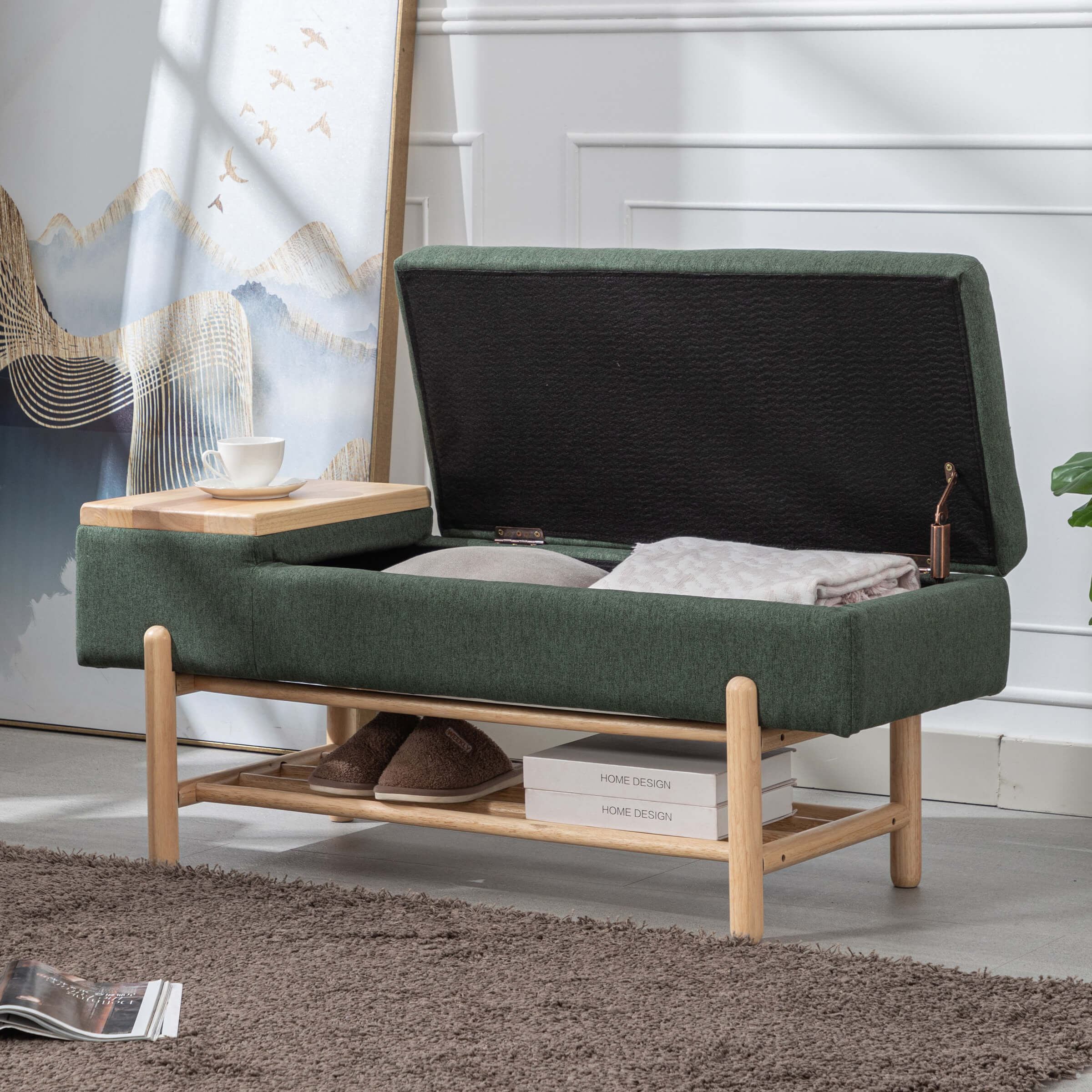 Modern Storage End of Bench - 2541BH - Image 27
