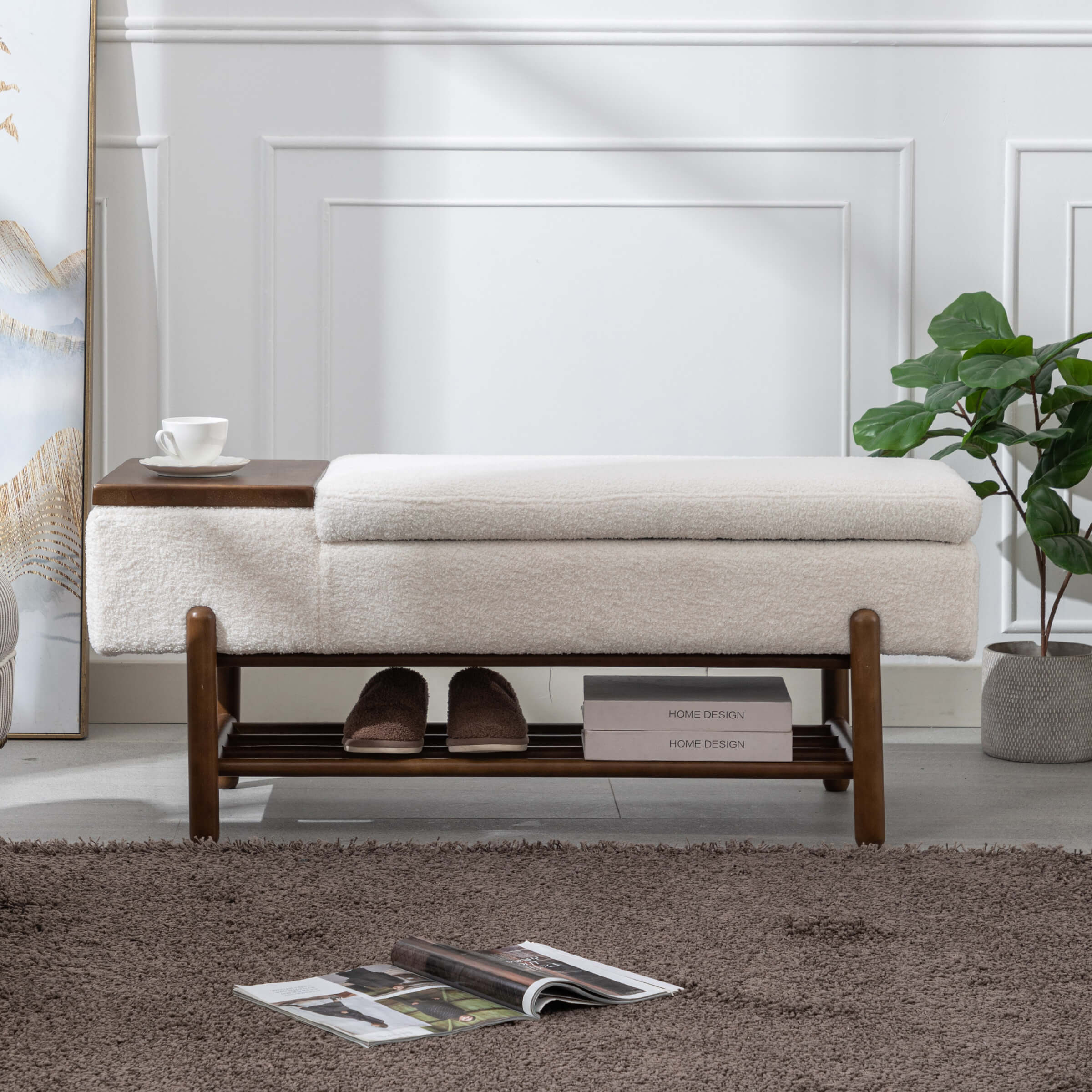 Modern Storage End of Bench - 2541BH - Image 3