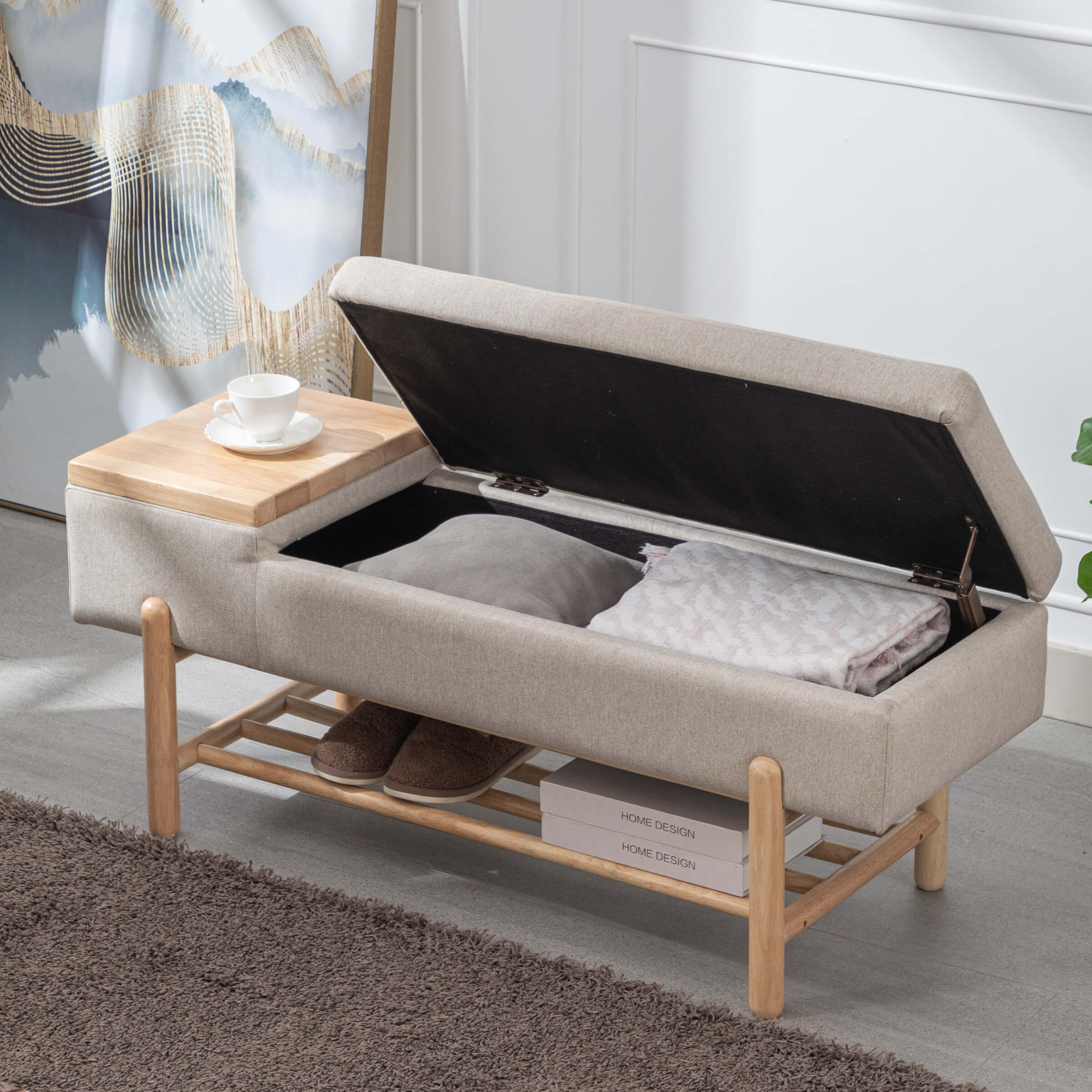 Modern Storage End of Bench - 2541BH - Image 33