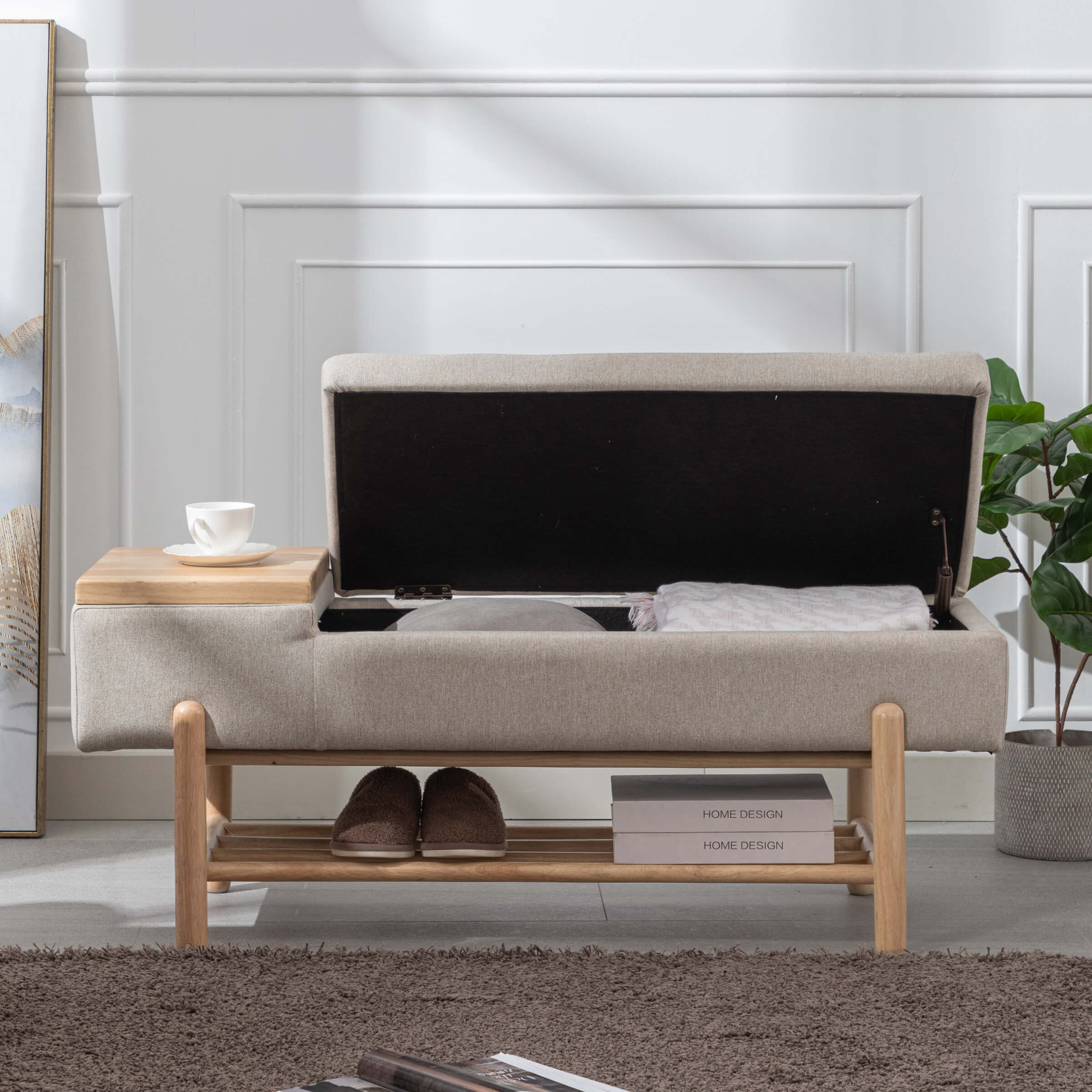 Modern Storage End of Bench - 2541BH - Image 35