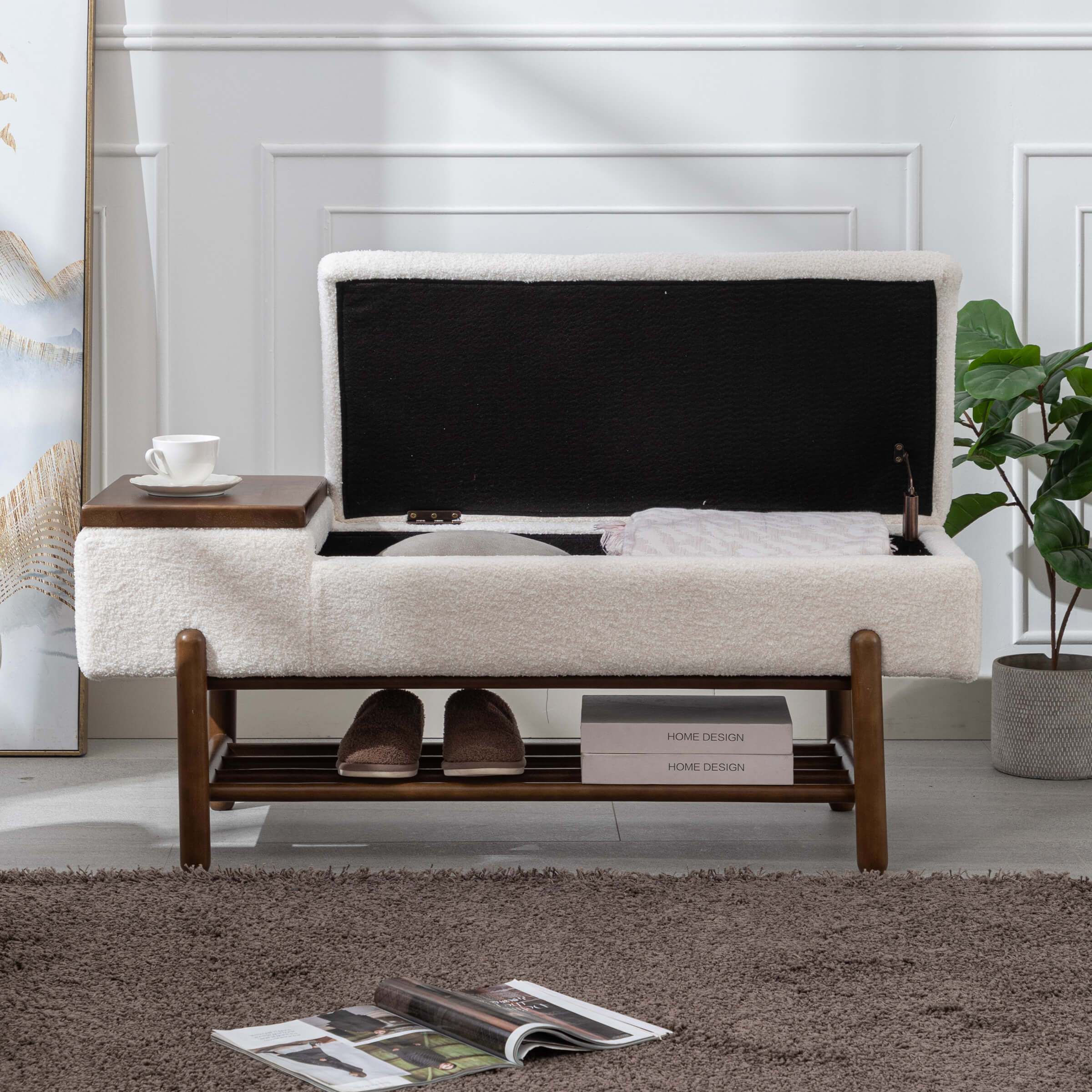 Modern Storage End of Bench - 2541BH - Image 4