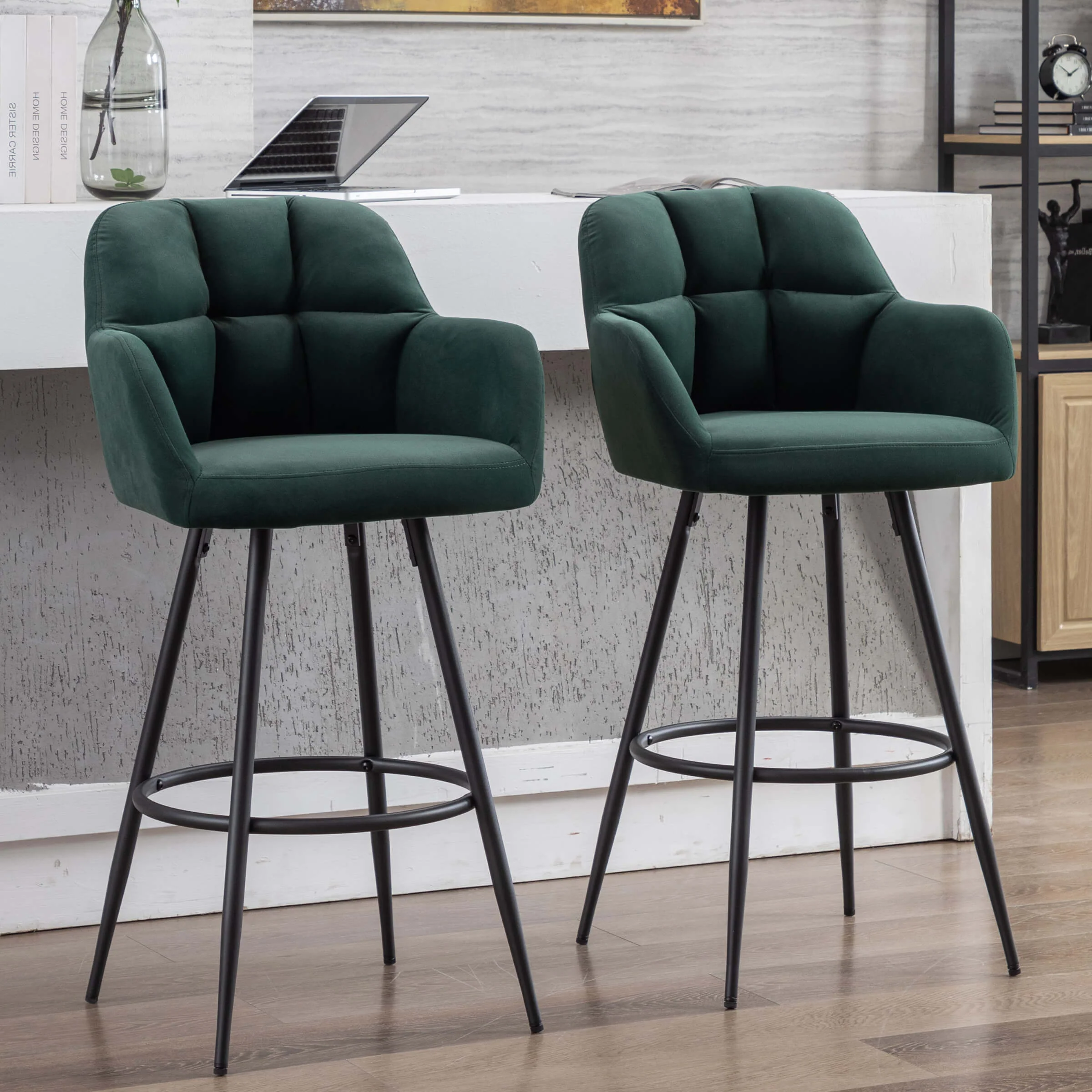 Modern Bar Stools with Back Set of 2 - 5117BS - Image 21