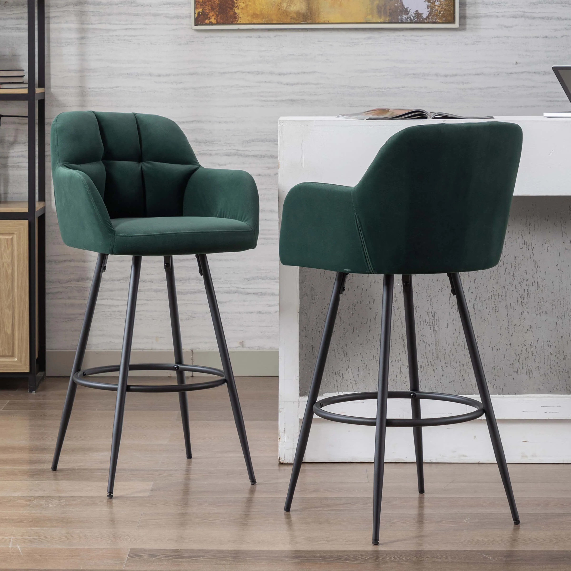 Modern Bar Stools with Back Set of 2 - 5117BS - Image 22