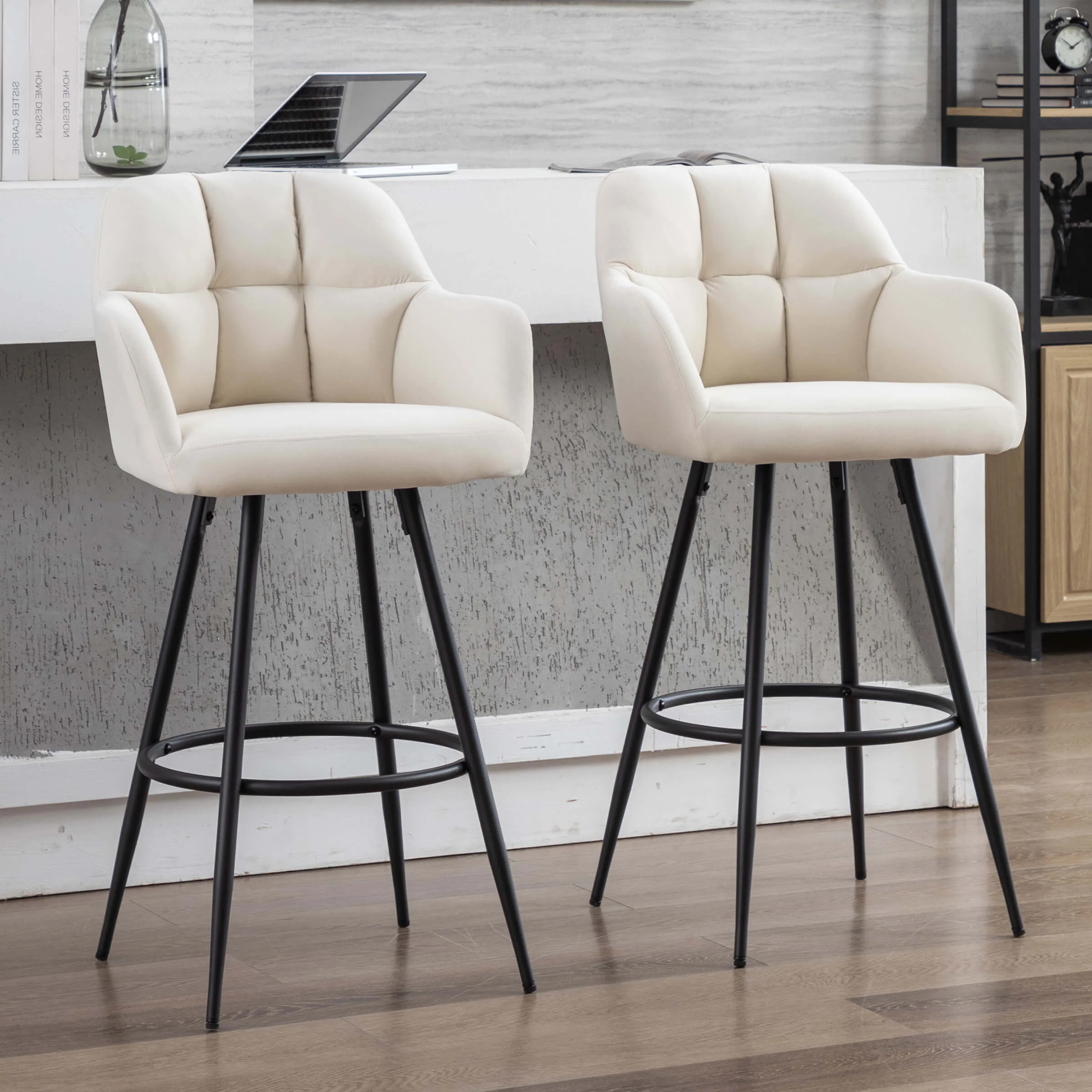 Modern Bar Stools with Back Set of 2 - 5117BS - Image 27