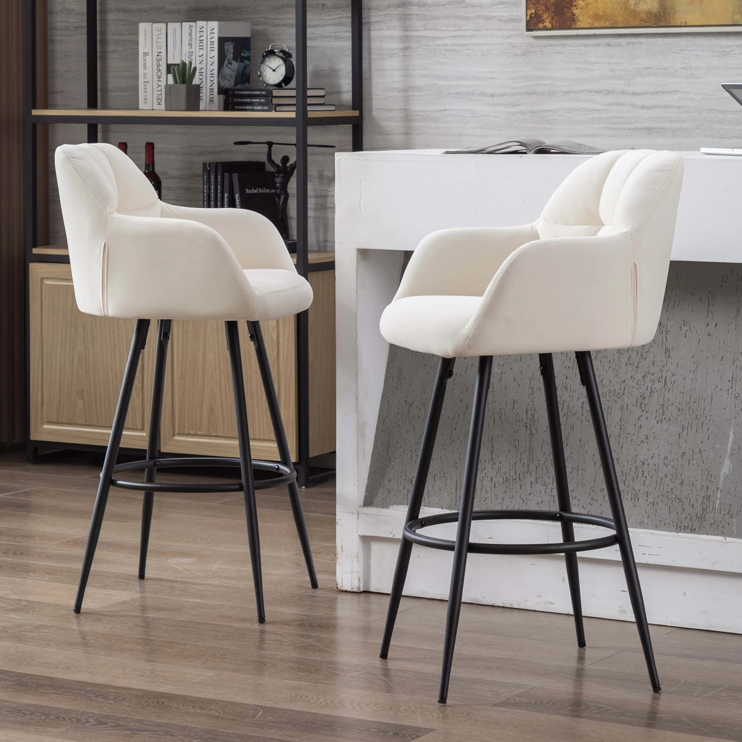 Modern Bar Stools with Back Set of 2 - 5117BS - Image 28