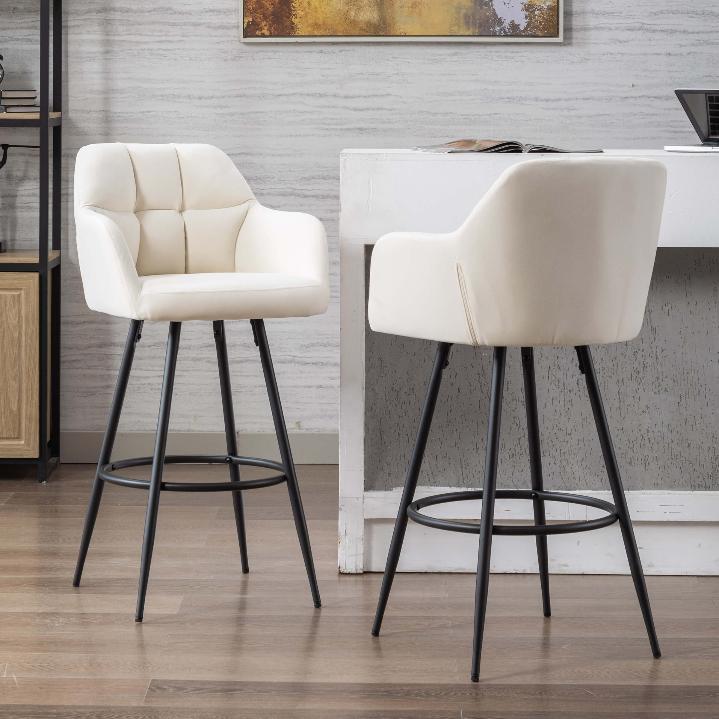 Modern Bar Stools with Back Set of 2 - 5117BS - Image 29