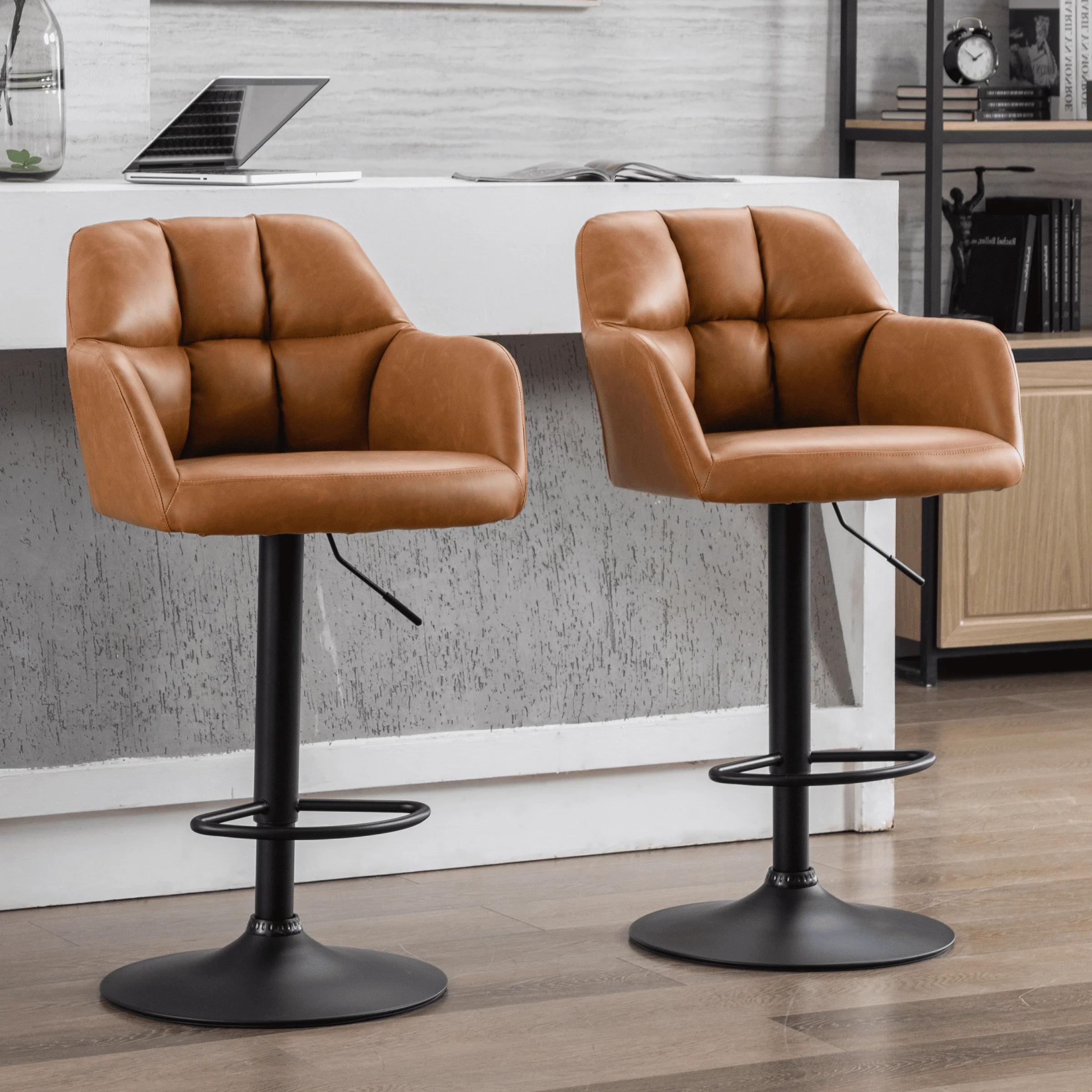 Modern Bar Stools with Back Set of 2 - 5117BS - Image 34
