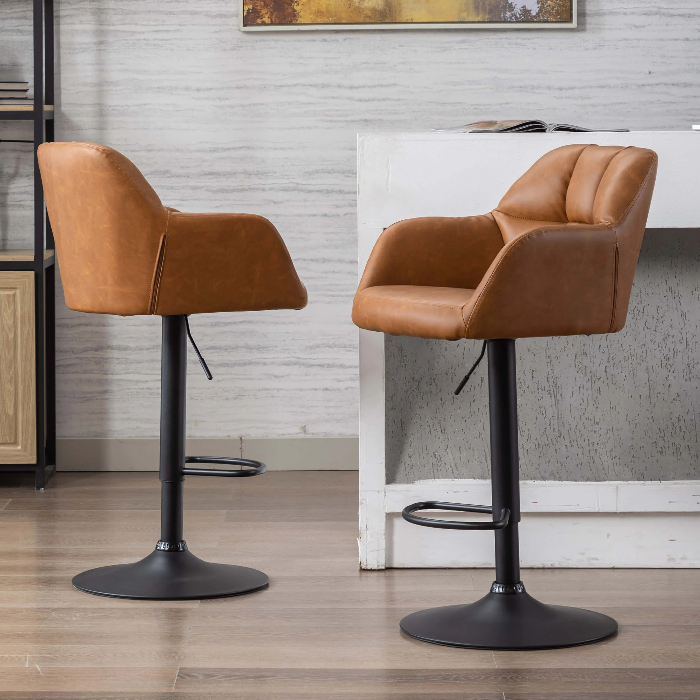 Modern Bar Stools with Back Set of 2 - 5117BS - Image 36