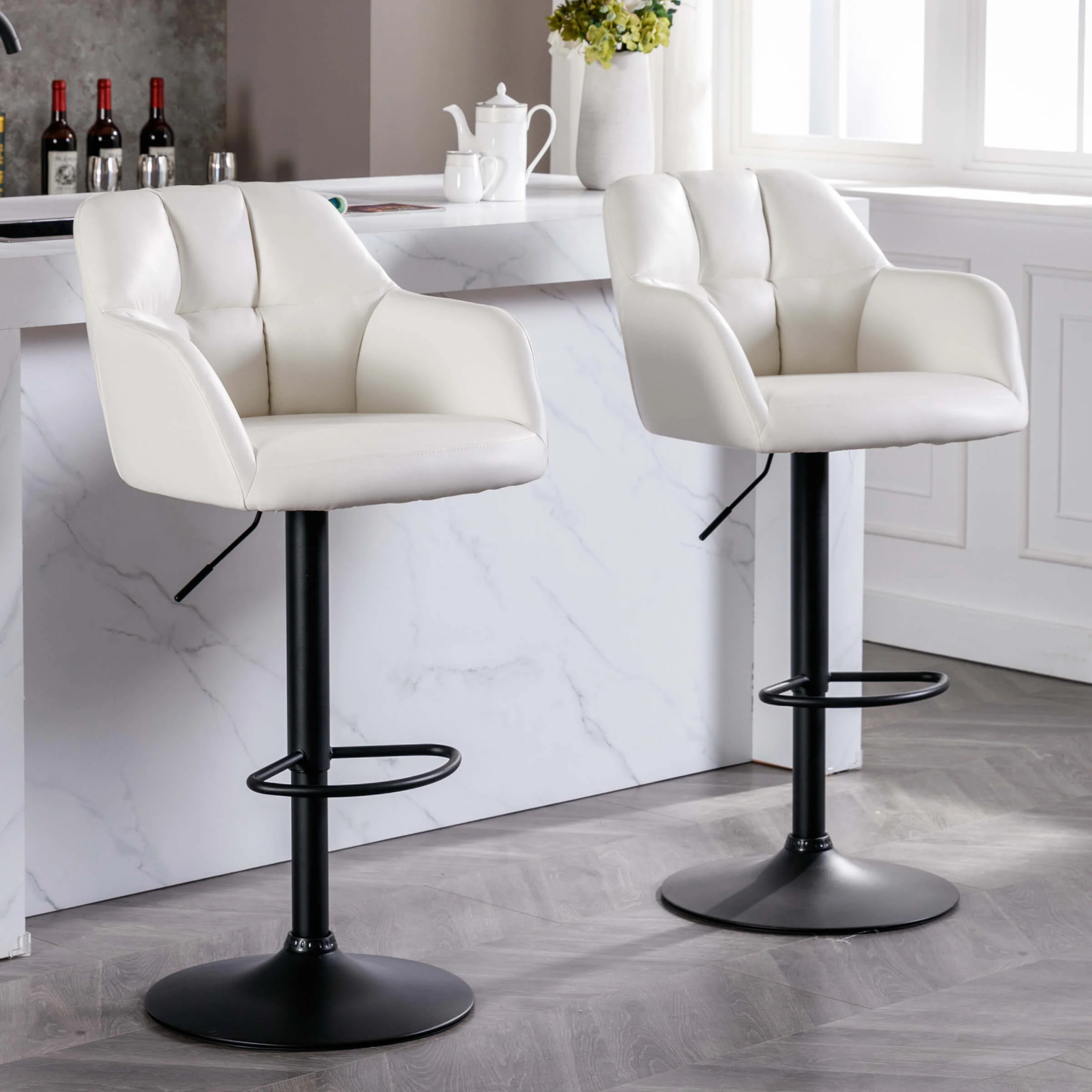 Modern Bar Stools with Back Set of 2 - 5117BS - Image 42