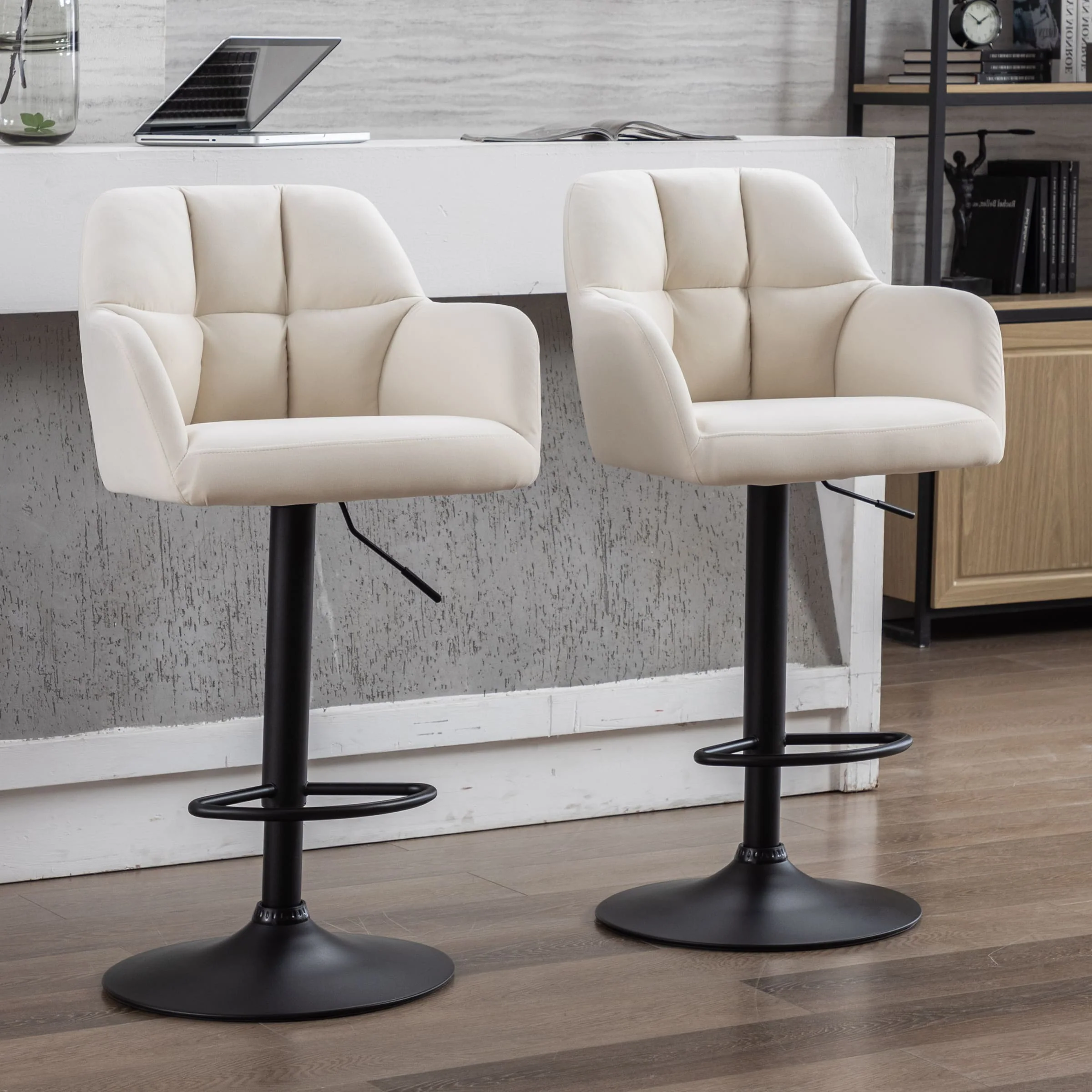 Modern Bar Stools with Back Set of 2 - 5117BS - Image 55