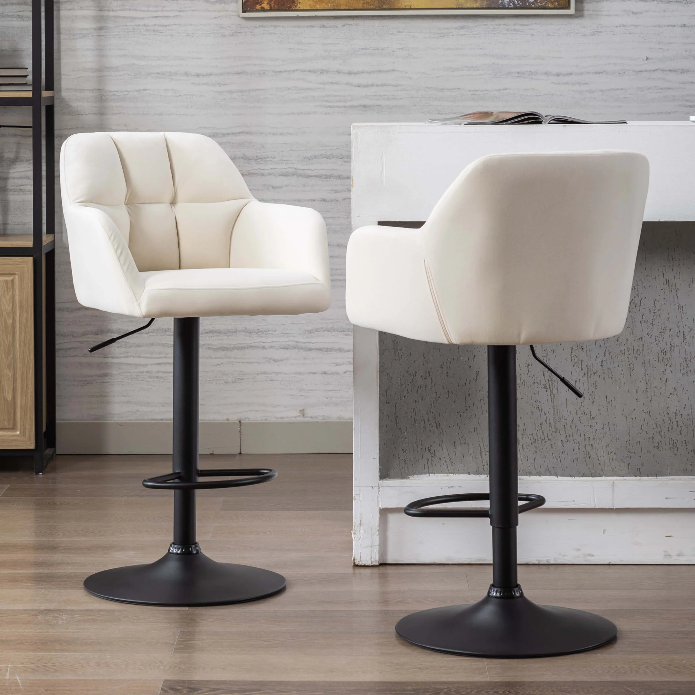 Modern Bar Stools with Back Set of 2 - 5117BS - Image 56