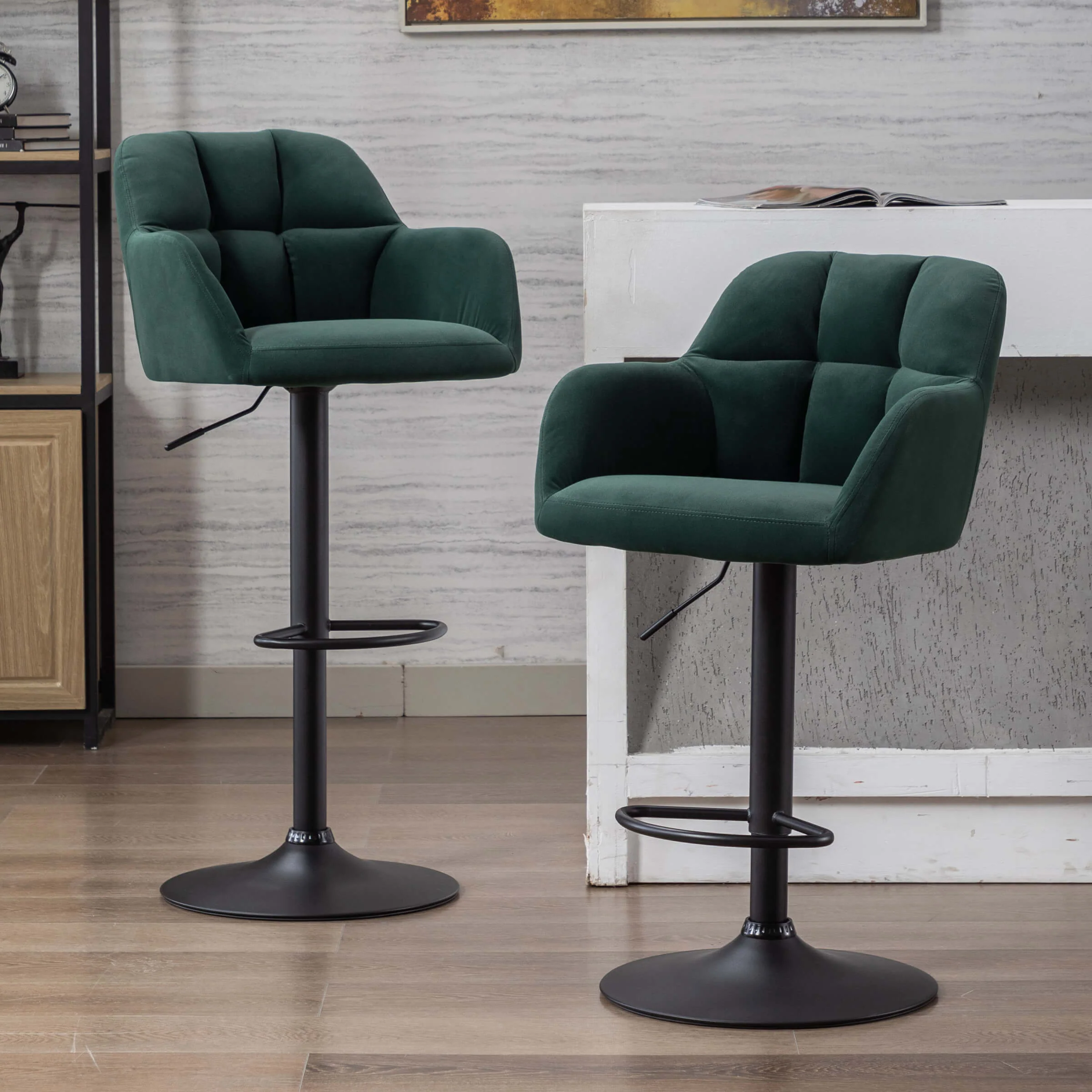 Modern Bar Stools with Back Set of 2 - 5117BS - Image 61