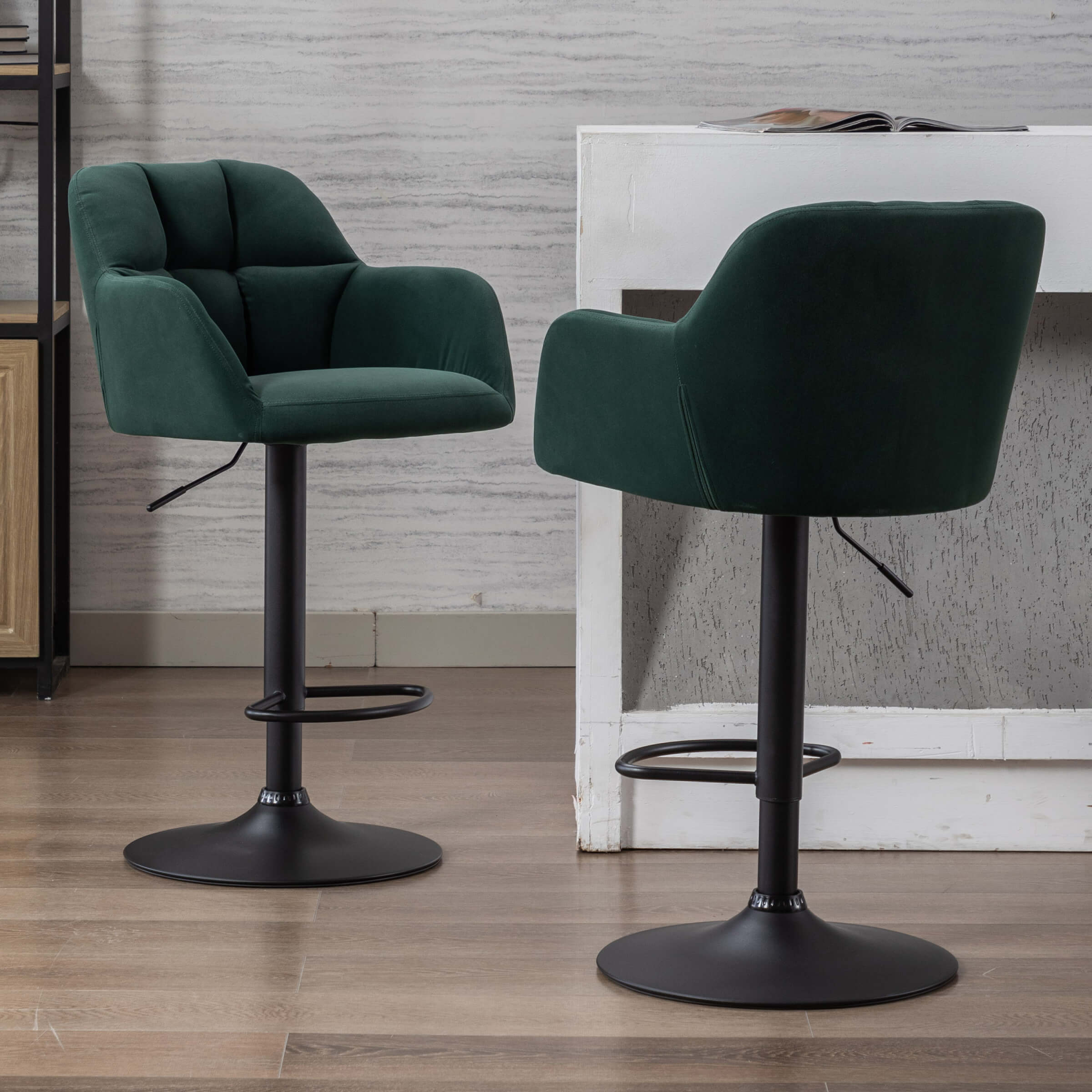 Modern Bar Stools with Back Set of 2 - 5117BS - Image 62