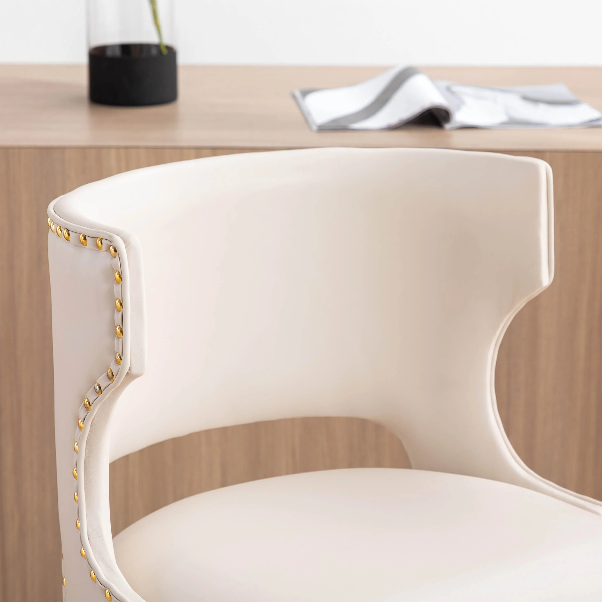 Modern Swivel Bar Stools with Back Set of 2 - X118AB - Image 4