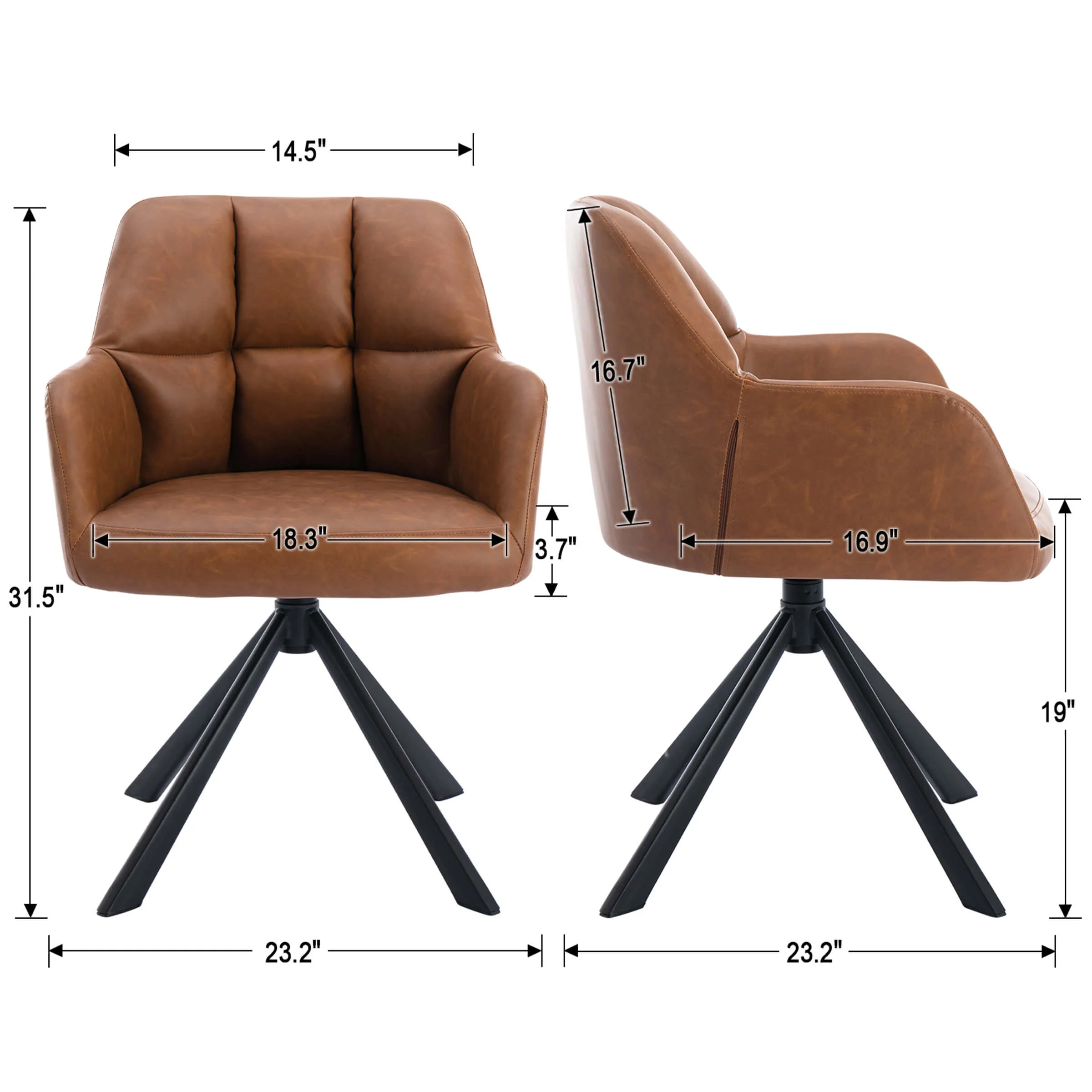 Modern Swivel Desk Chair 1 PCS - 9178&X178OC - Image 8