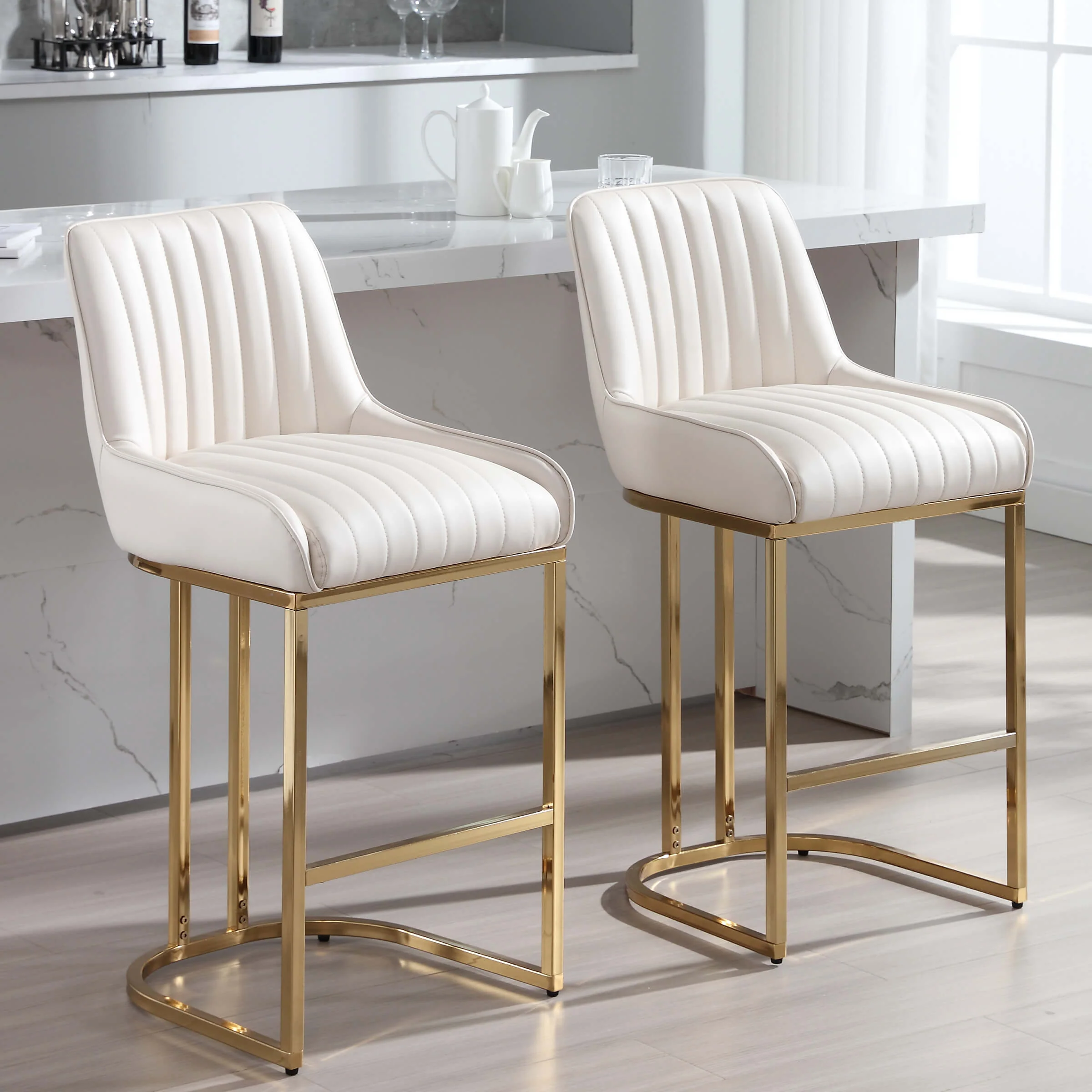 Modern Tufted Counter Stools Set of 2 - 9043CS - Image 32