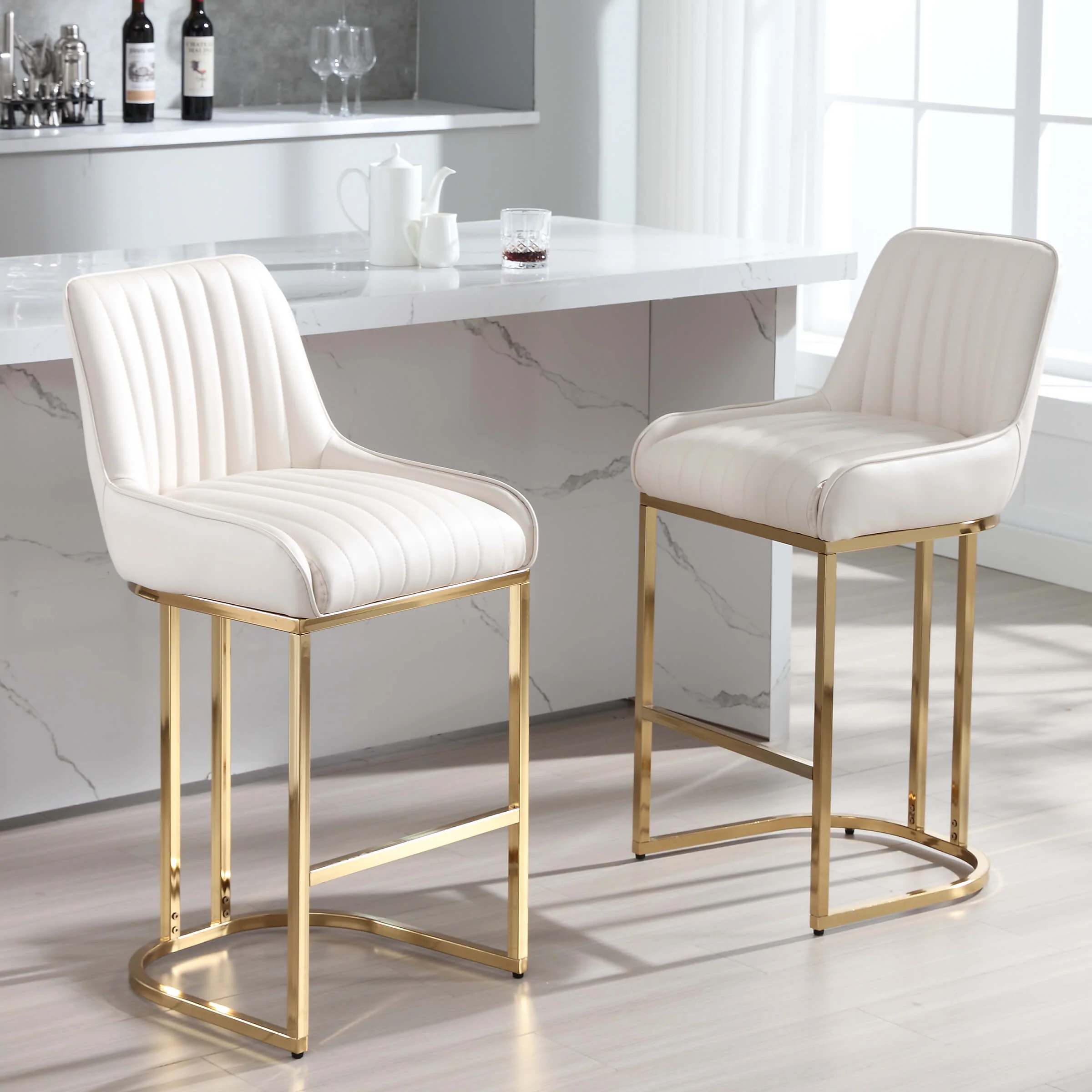 Modern Tufted Counter Stools Set of 2 - 9043CS - Image 33