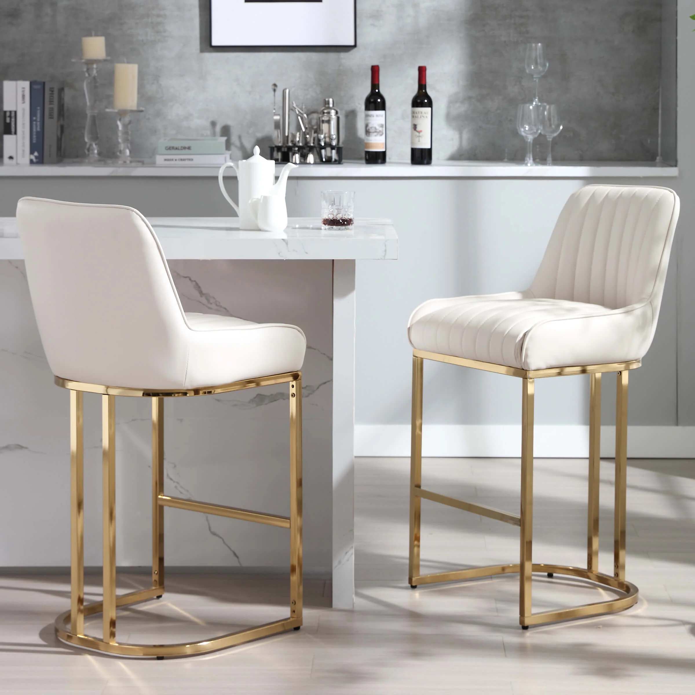 Modern Tufted Counter Stools Set of 2 - 9043CS - Image 34