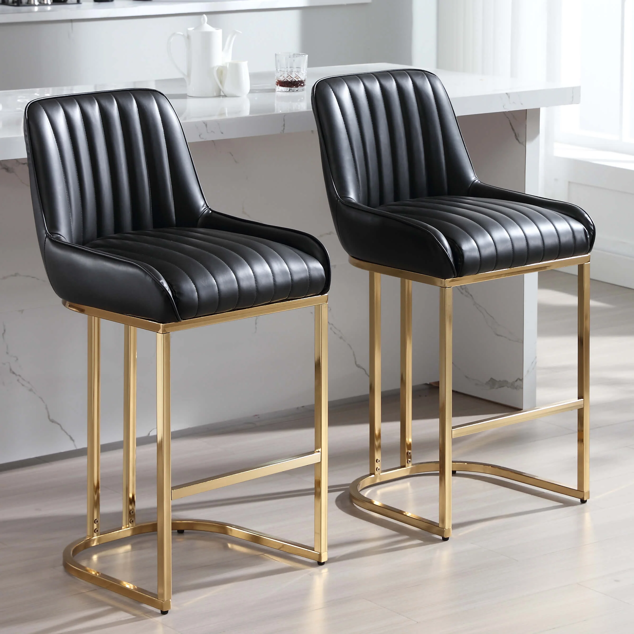 Modern Tufted Counter Stools Set of 2 - 9043CS - Image 38