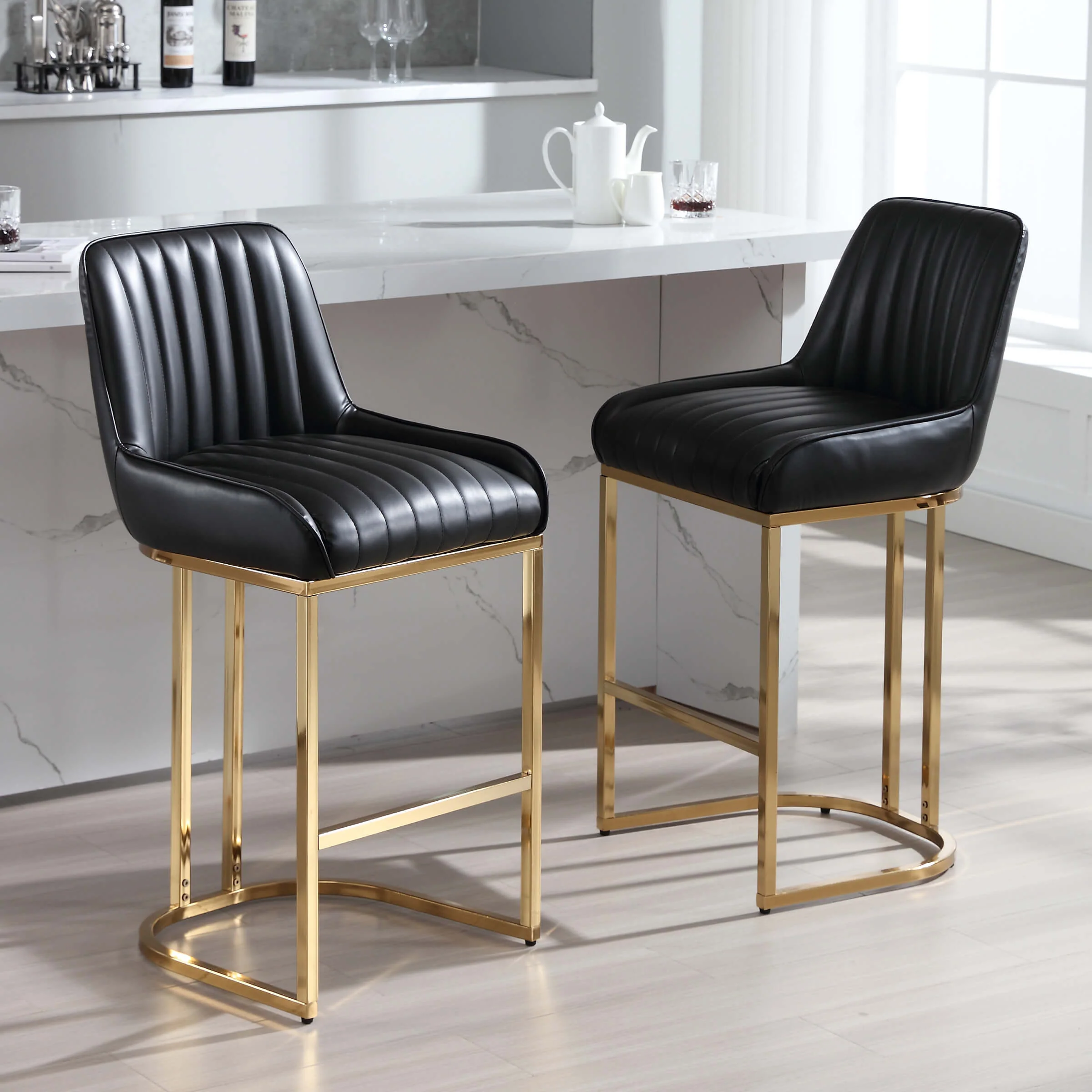 Modern Tufted Counter Stools Set of 2 - 9043CS - Image 39