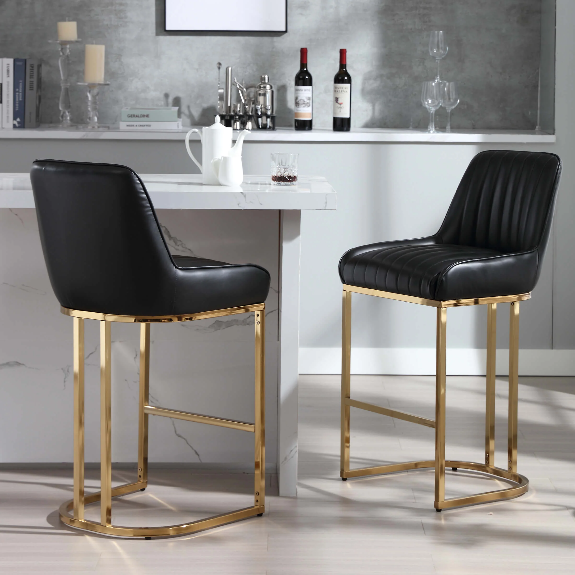 Modern Tufted Counter Stools Set of 2 - 9043CS - Image 40