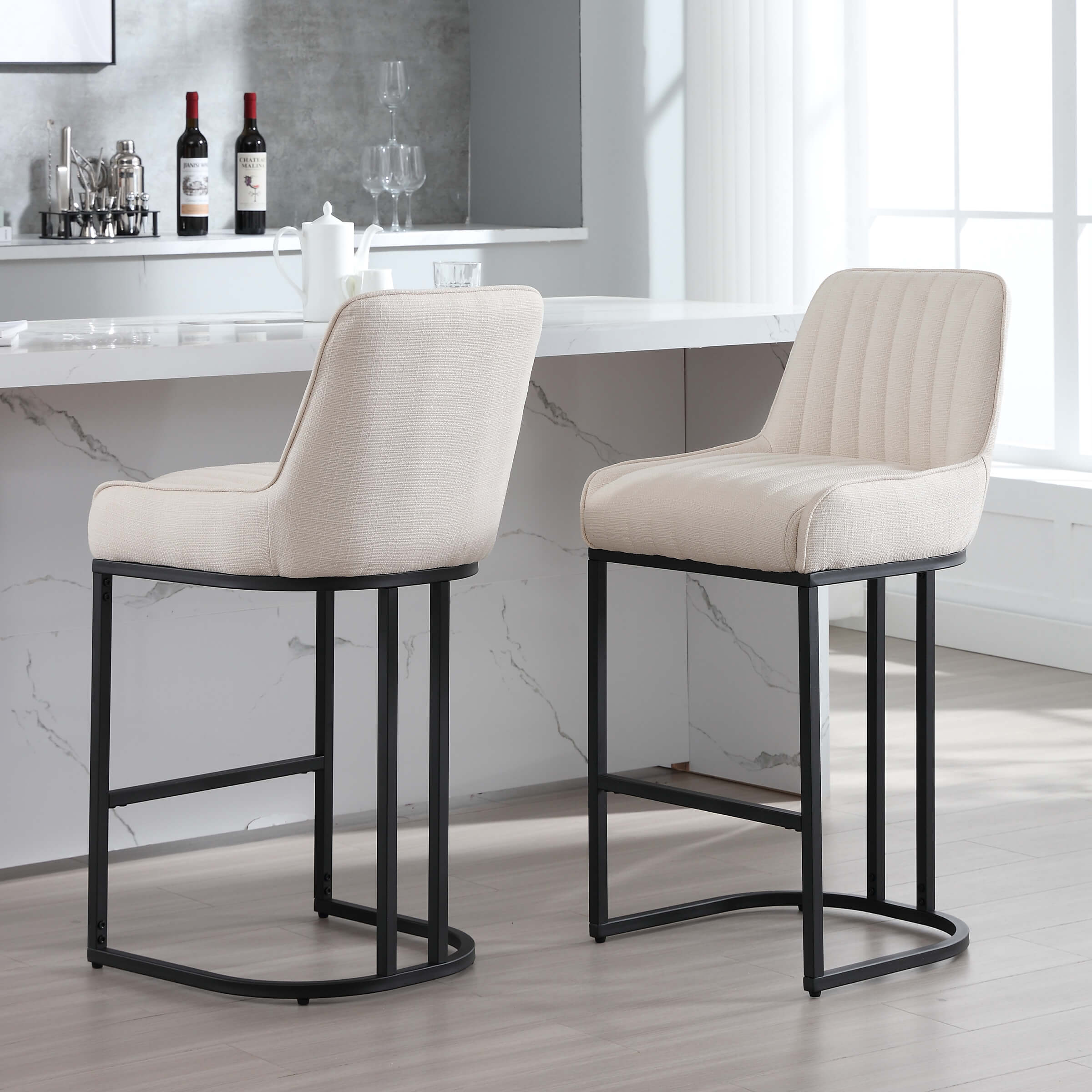Modern Tufted Counter Stools Set of 2 - 9043CS - Image 46