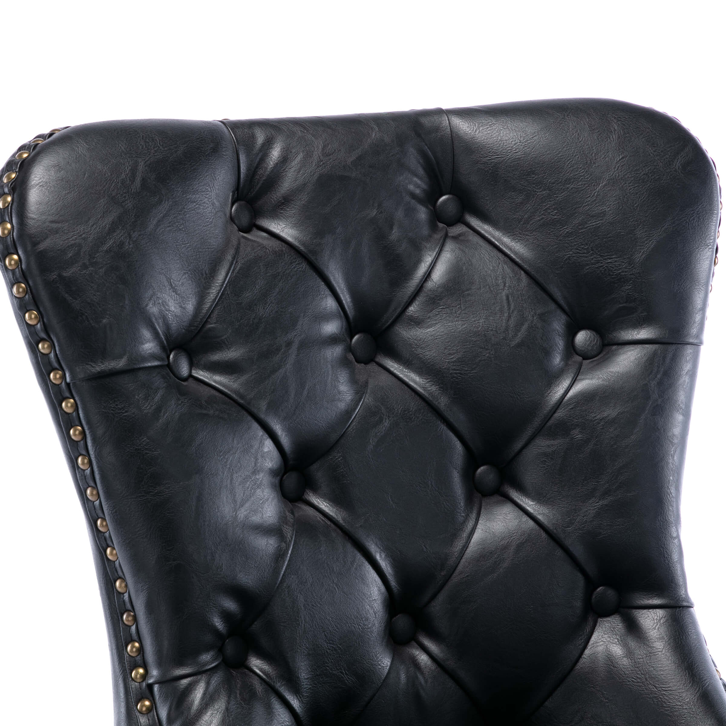 Mufted Leather Dining Chairs Set of 2 - 1029DC - Image 21