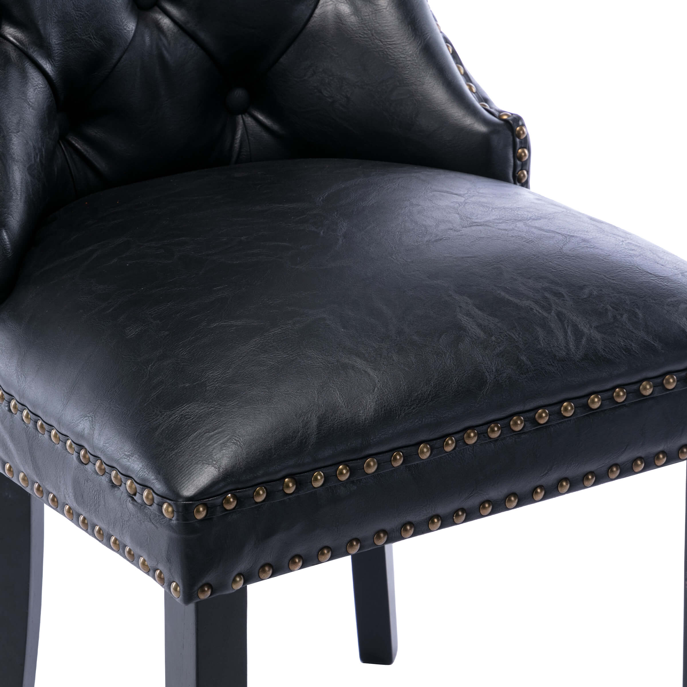 Mufted Leather Dining Chairs Set of 2 - 1029DC - Image 22