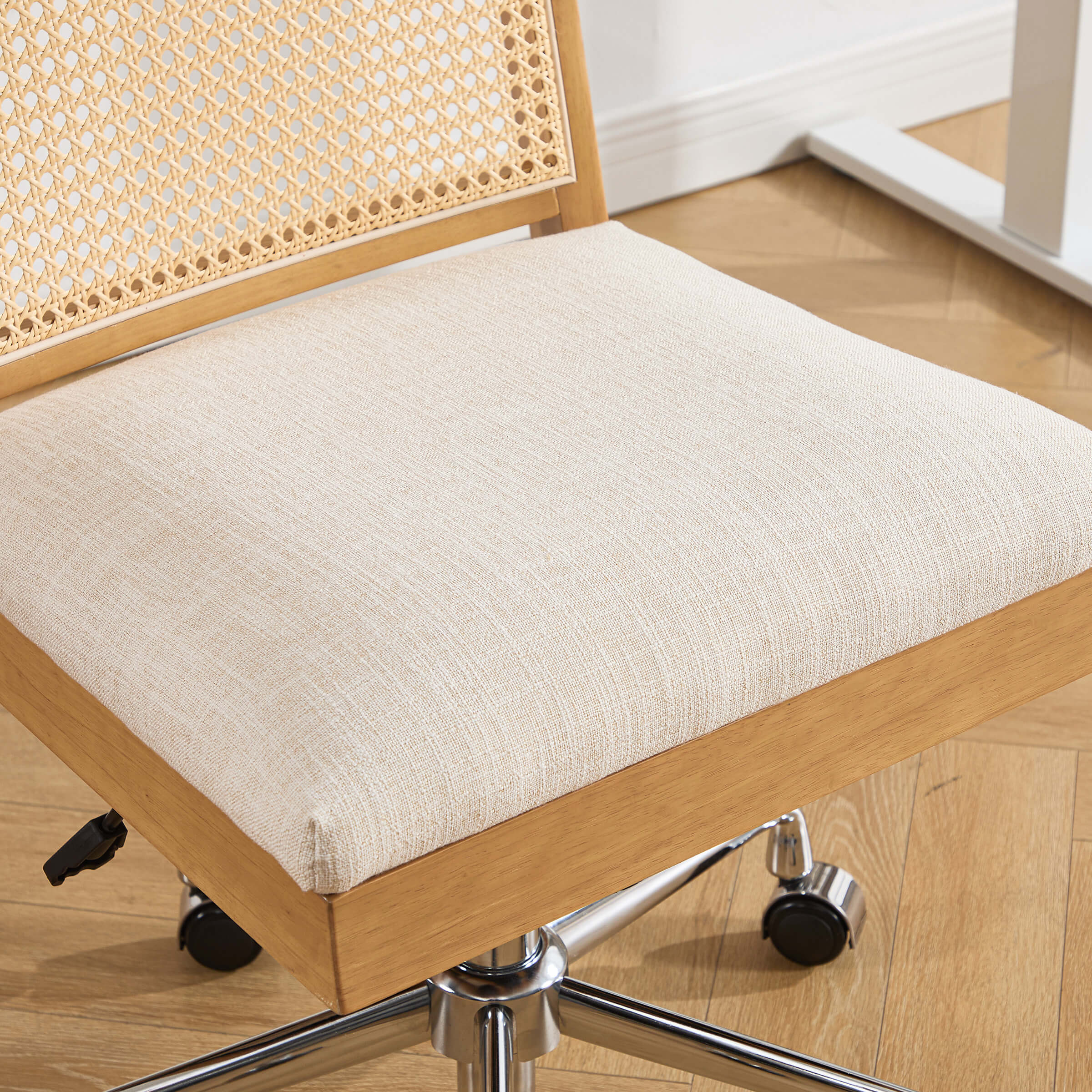 Rattan Back Adjustable Office Chair - 8069OC - Image 3