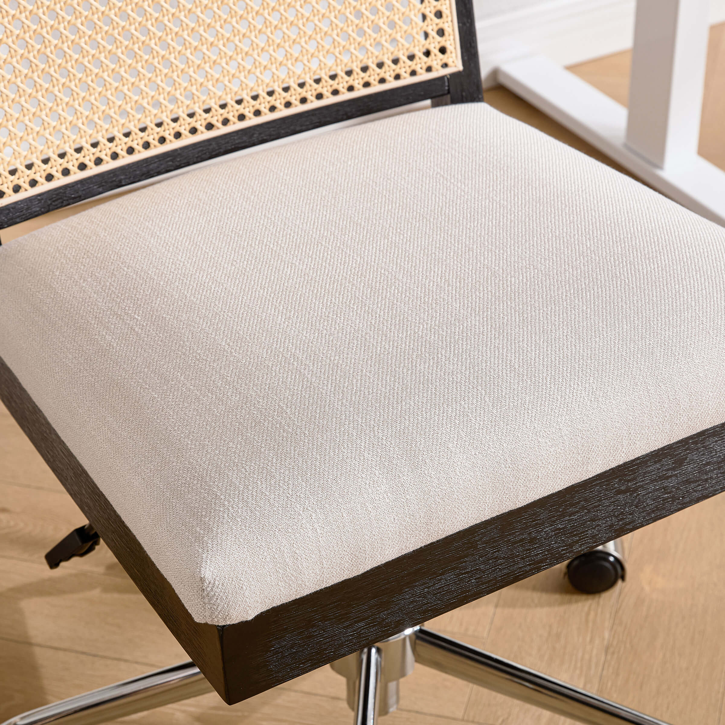 Rattan Back Adjustable Office Chair - 8069OC - Image 8