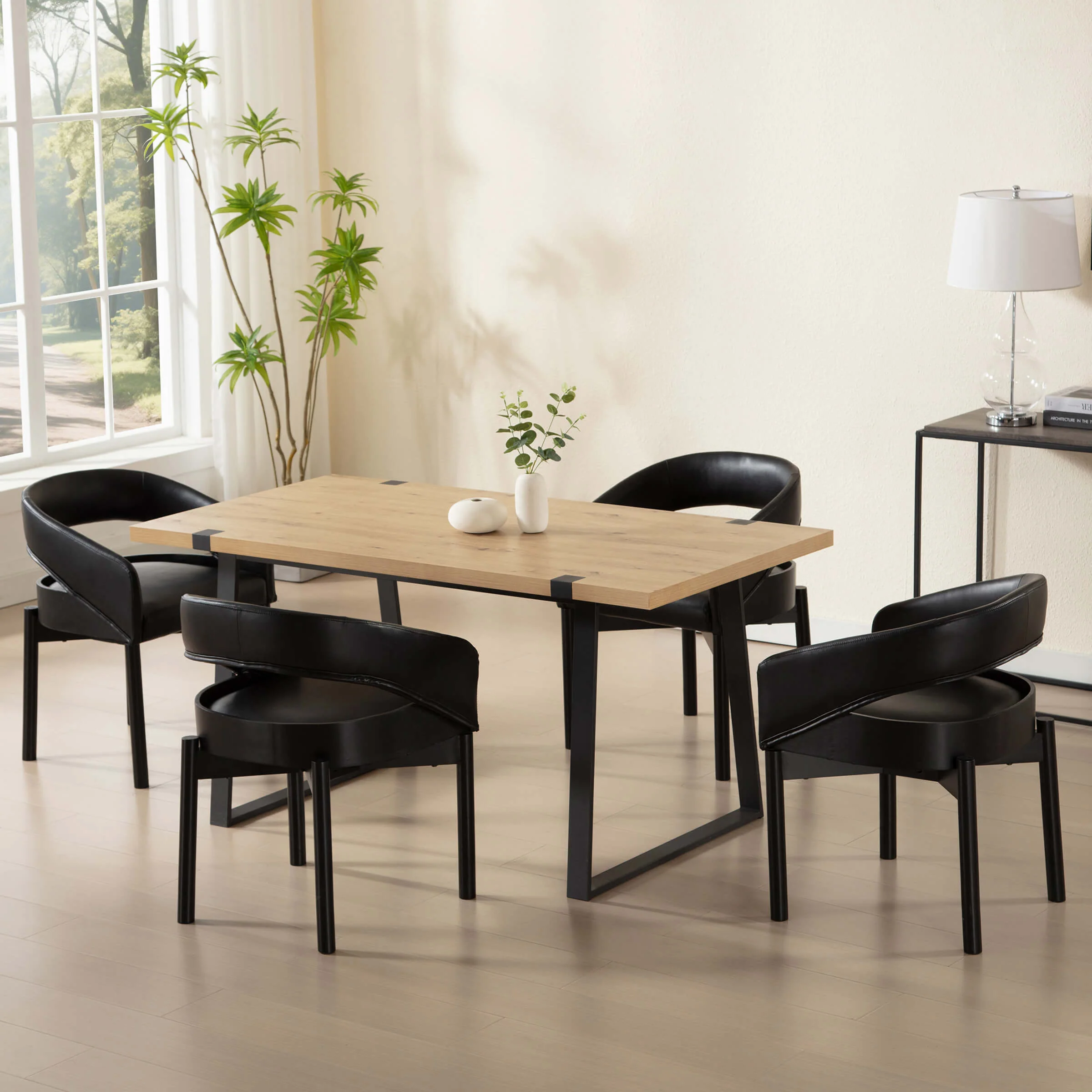 Open Barrel Curved Back Dining Chairs Set of 2 - 1999DC - Image 18