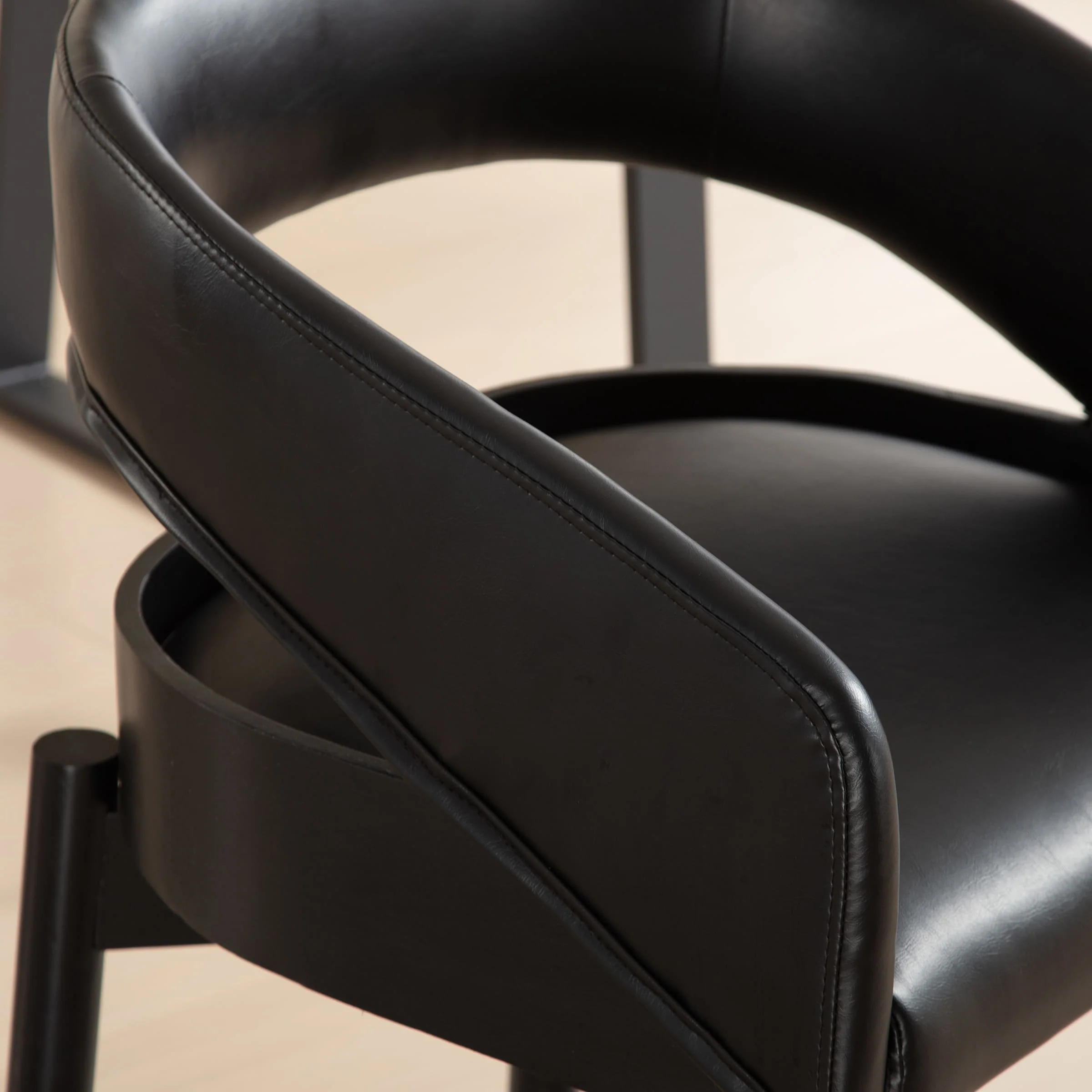 Open Barrel Curved Back Dining Chairs Set of 2 - 1999DC - Image 20