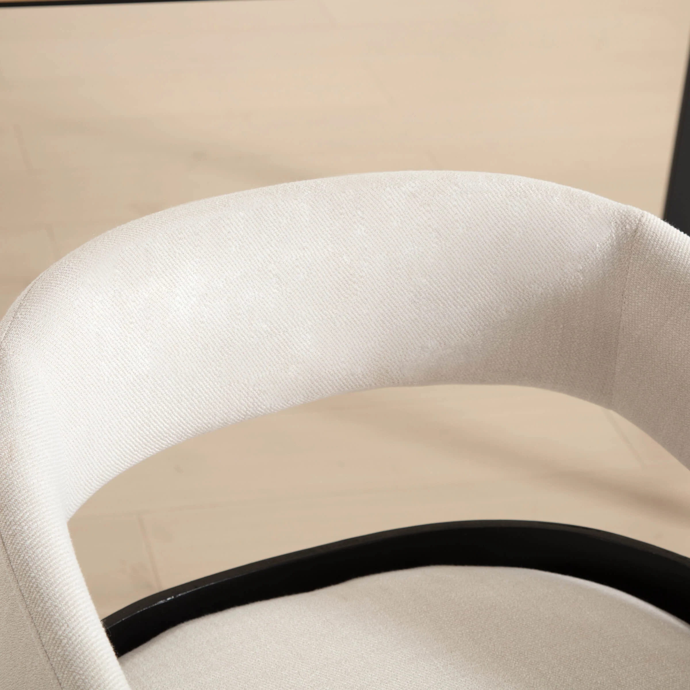 Open Barrel Curved Back Dining Chairs Set of 2 - 1999DC - Image 4