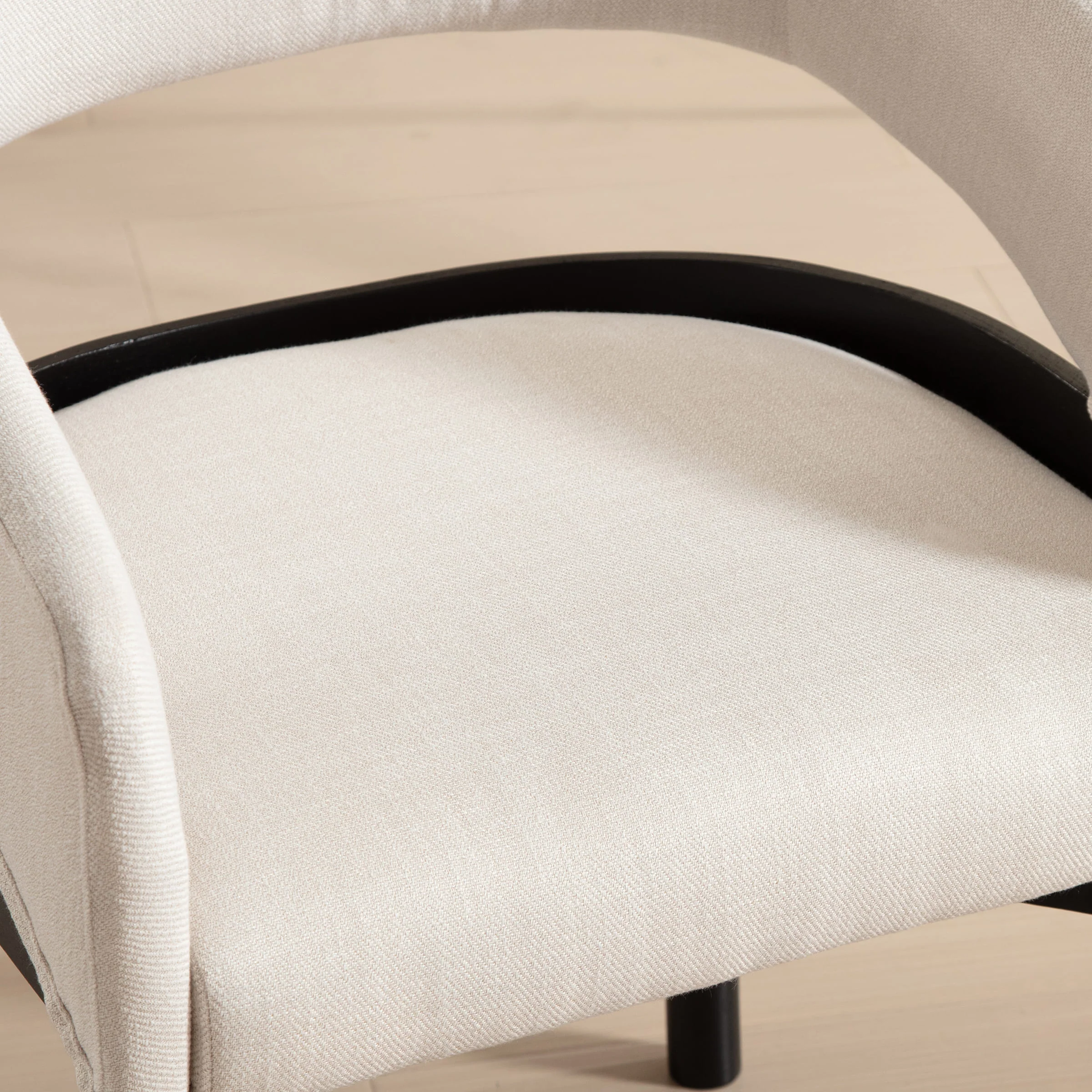 Open Barrel Curved Back Dining Chairs Set of 2 - 1999DC - Image 5