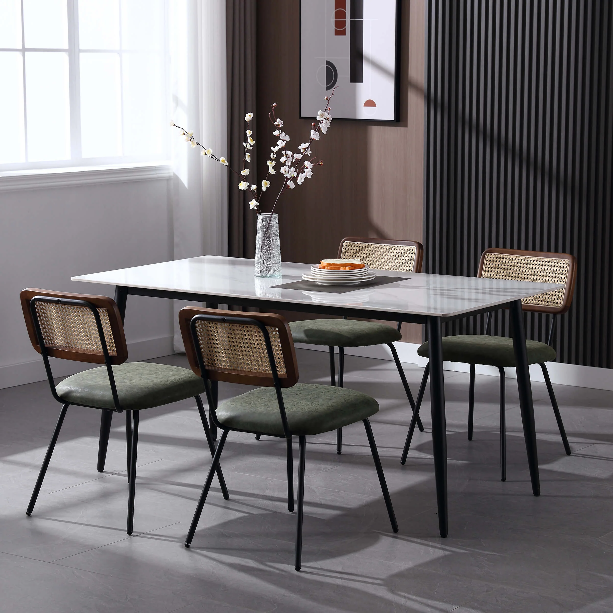 Rattan Back Dining Chairs - 5343DC - Image 11