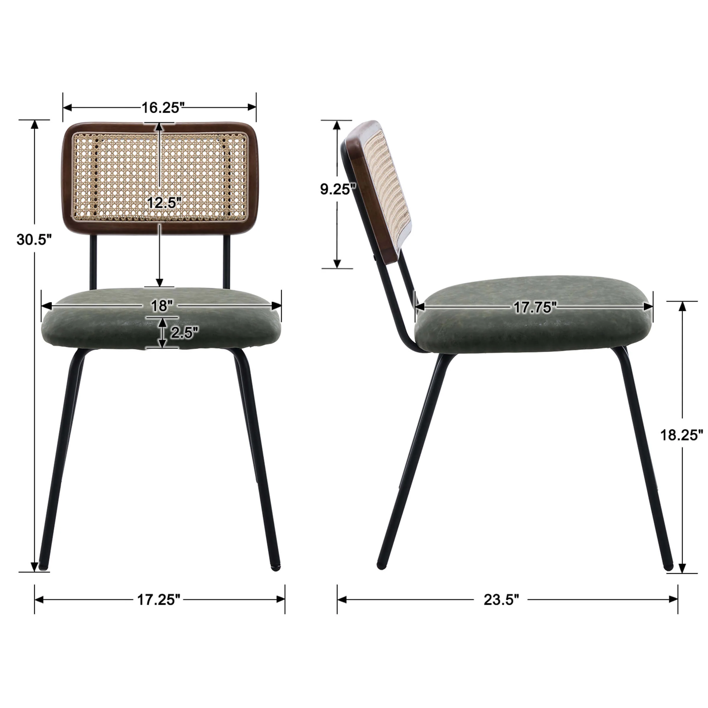Rattan Back Dining Chairs - 5343DC - Image 18