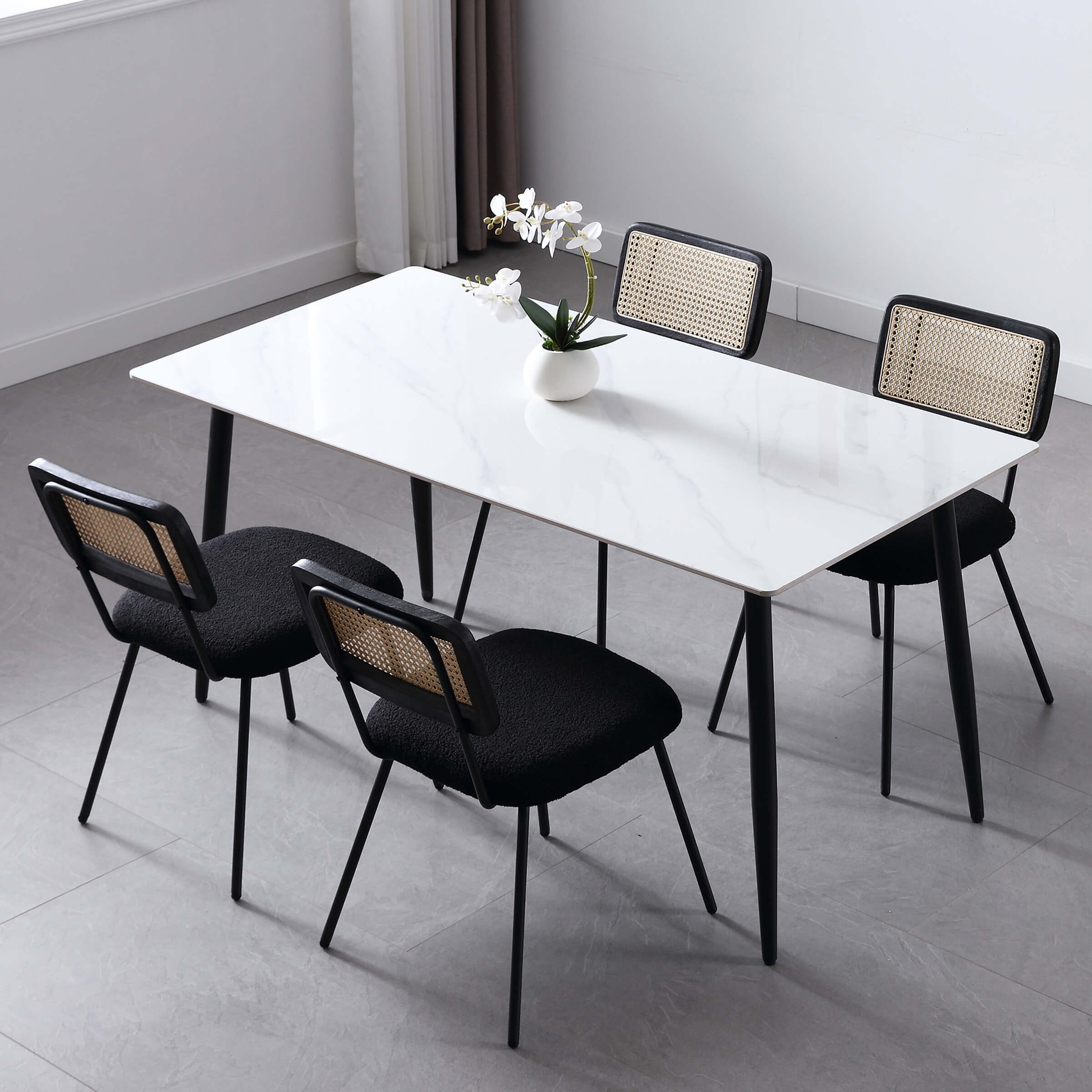 Rattan Back Dining Chairs - 5343DC - Image 3
