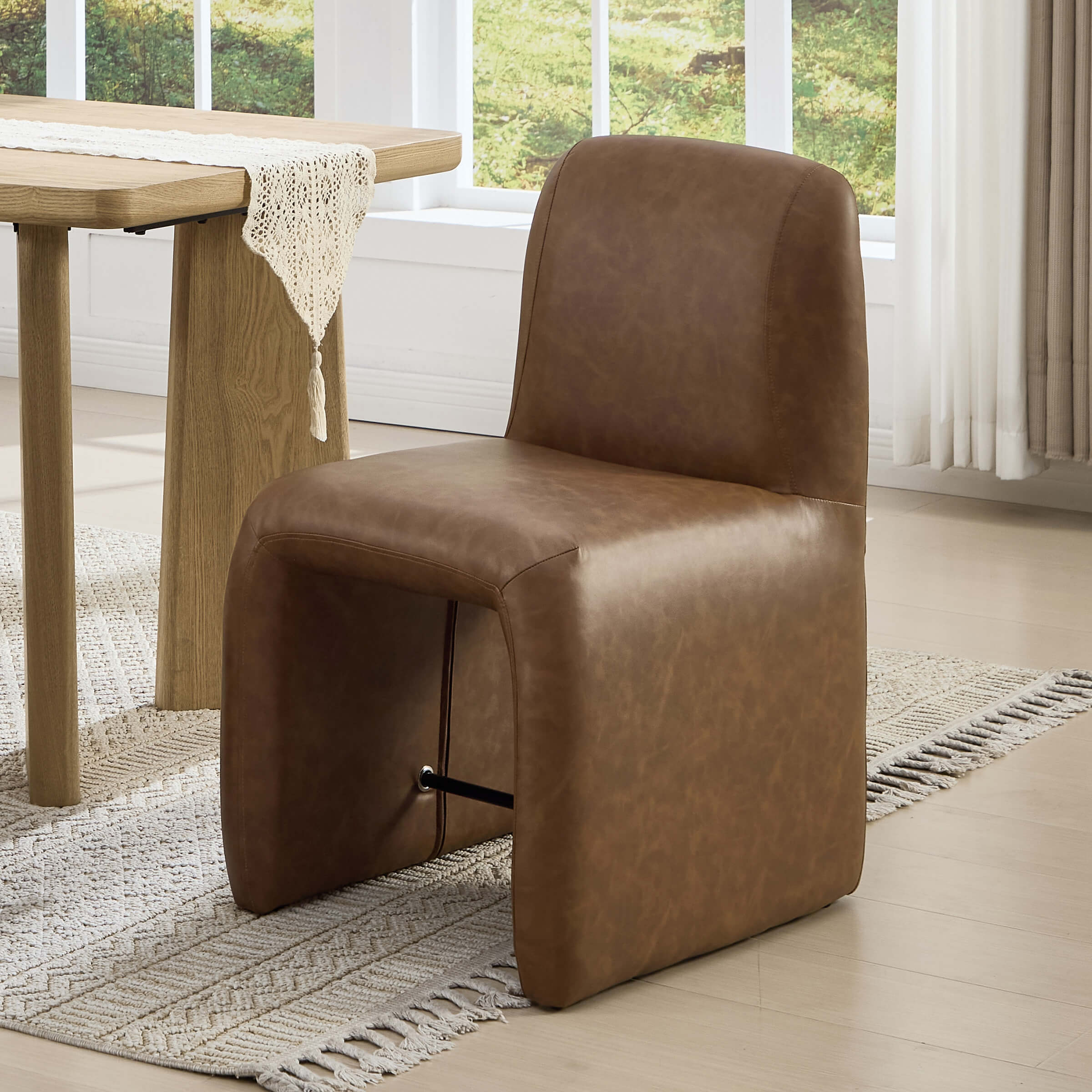 Upholstered Dining Chairs Set with Deep Seat and Curved Back - 3170DC - Image 19