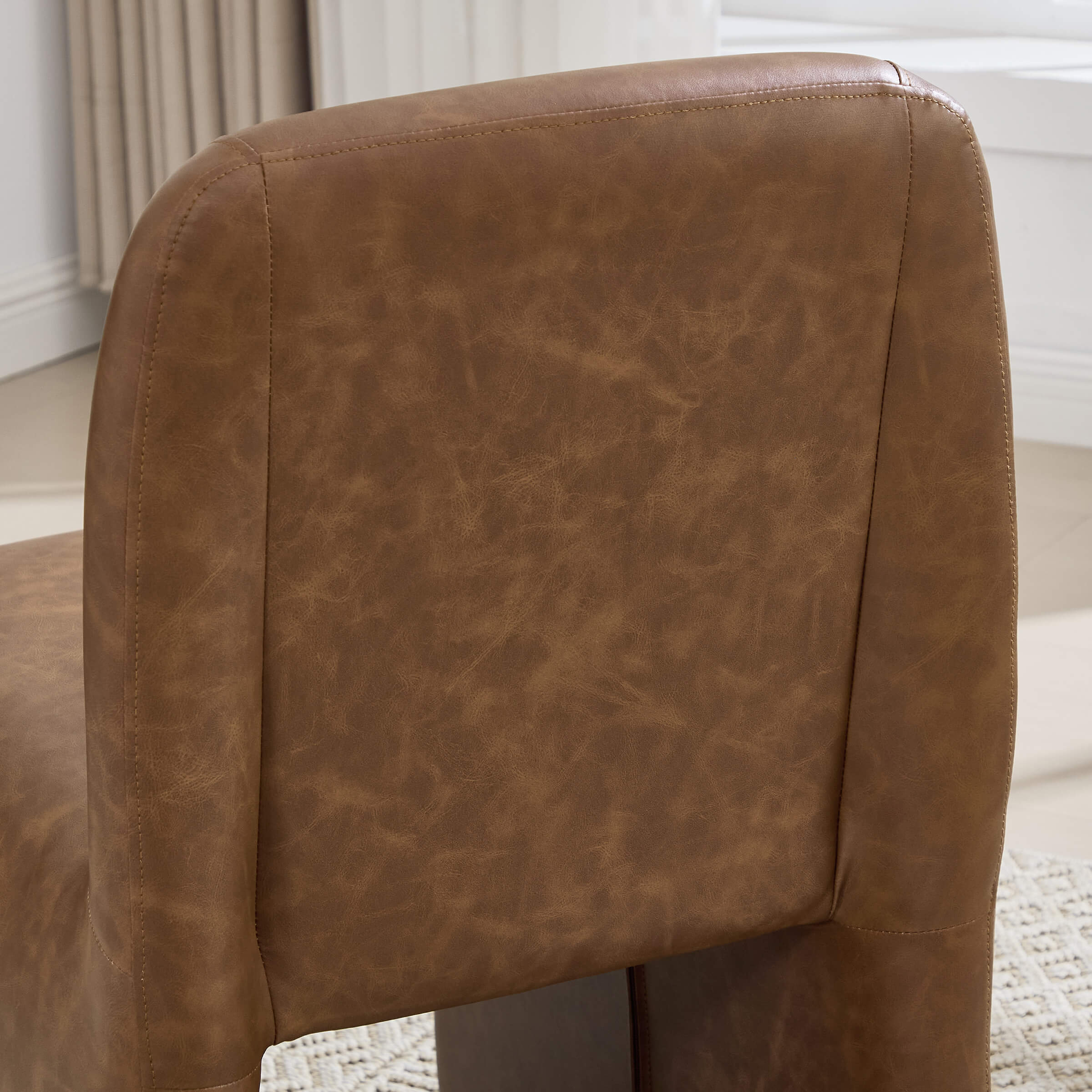 Upholstered Dining Chairs Set with Deep Seat and Curved Back - 3170DC - Image 23