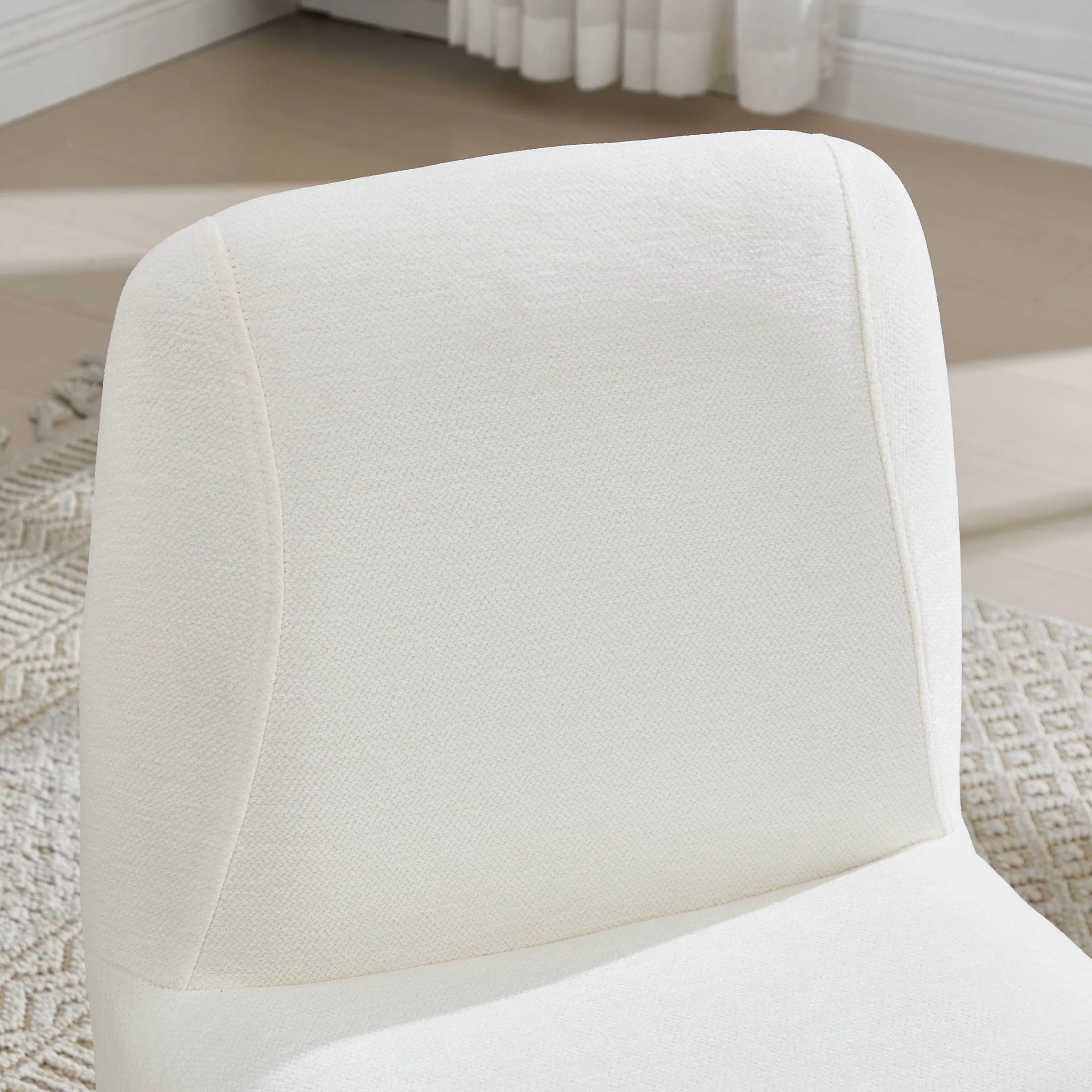 Upholstered Dining Chairs Set with Deep Seat and Curved Back - 3170DC - Image 4