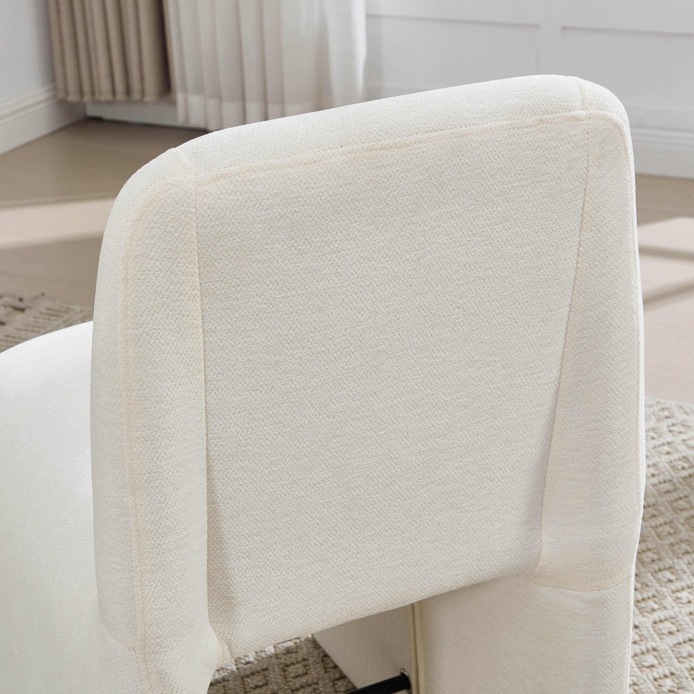 Upholstered Dining Chairs Set with Deep Seat and Curved Back - 3170DC - Image 5