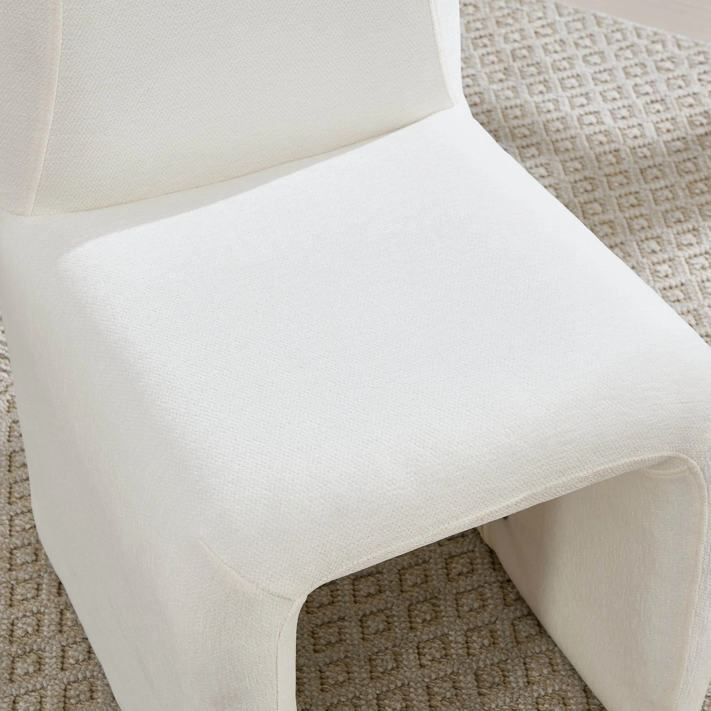 Upholstered Dining Chairs Set with Deep Seat and Curved Back - 3170DC - Image 6