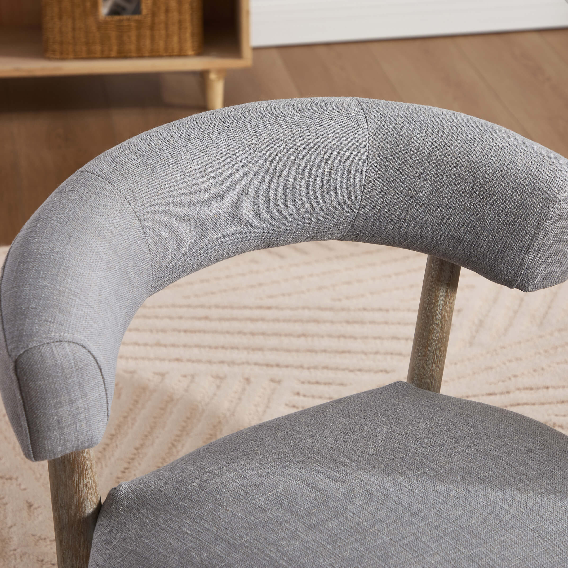 Curved Open Back Kitchen Chairs Set of 2 - 10077DC - Image 13