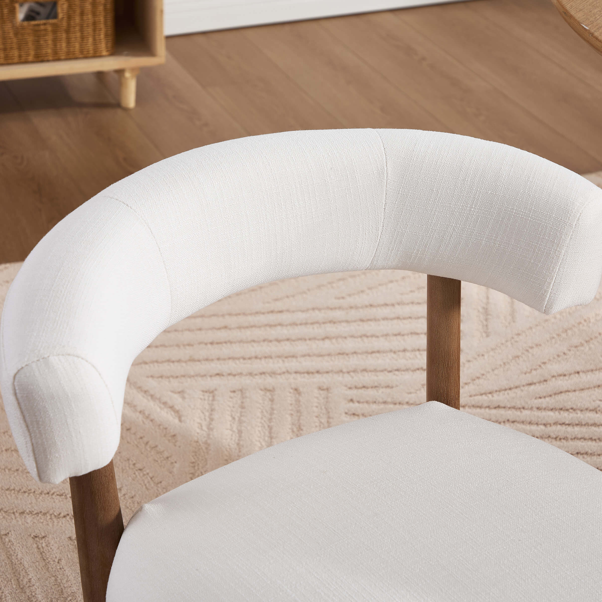 Curved Open Back Kitchen Chairs Set of 2 - 10077DC - Image 22