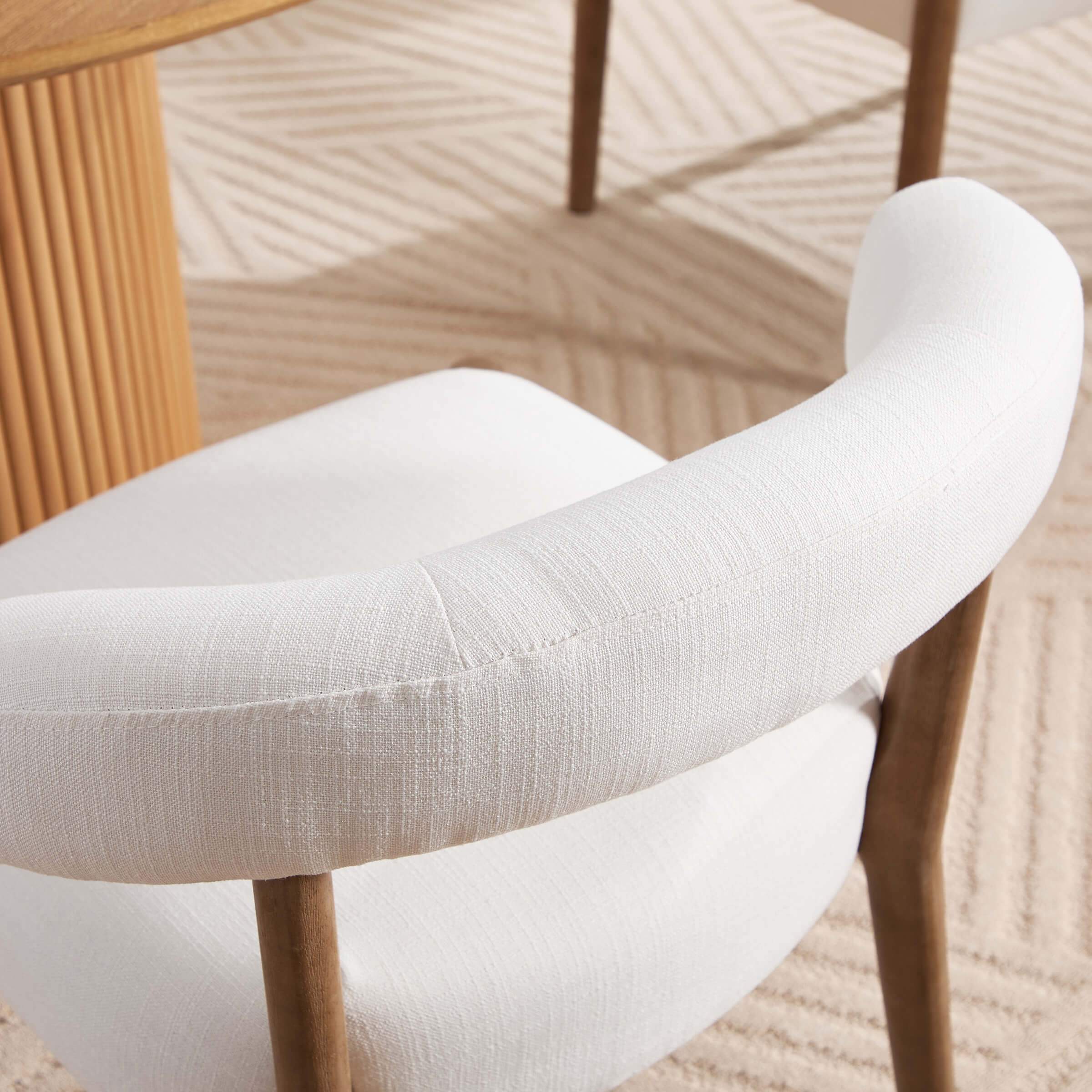 Curved Open Back Kitchen Chairs Set of 2 - 10077DC - Image 23