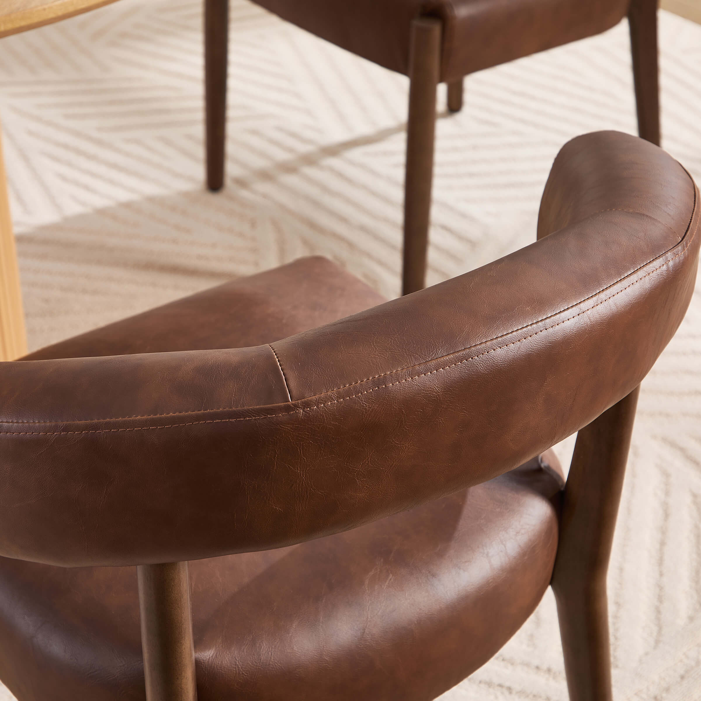 Curved Open Back Kitchen Chairs Set of 2 - 10077DC - Image 32